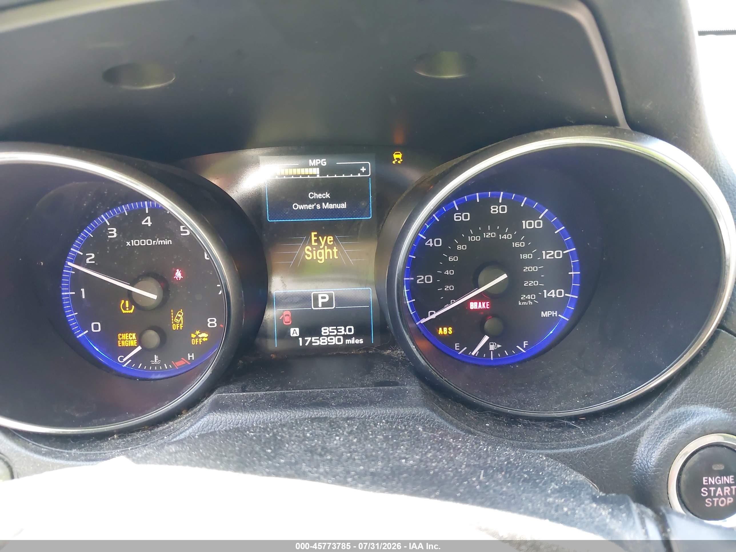 2015 Subaru Outback 2.5i Limited Blue vin: 4S4BSBNC7F3270945
