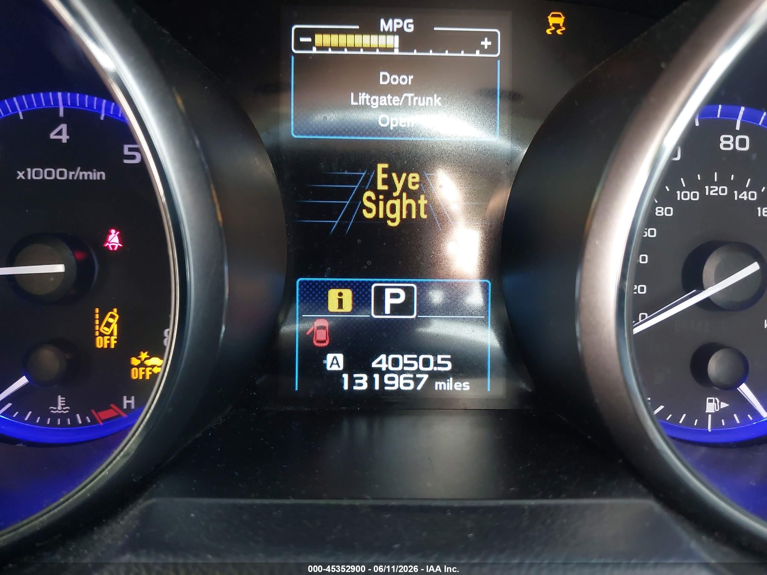 2015 Subaru Outback 2.5i Limited Серый vin: 4S4BSBNC9F3269778