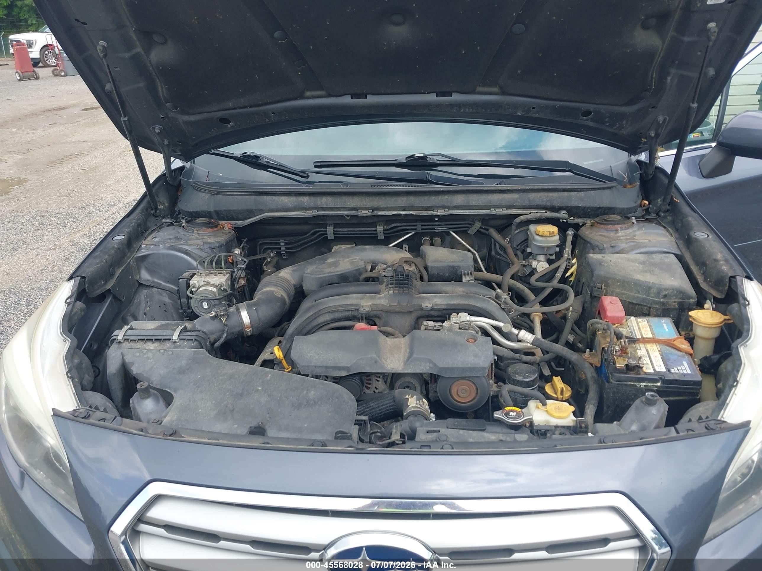 2015 Subaru Outback 2.5i Limited Blue vin: 4S4BSBNC9F3336430