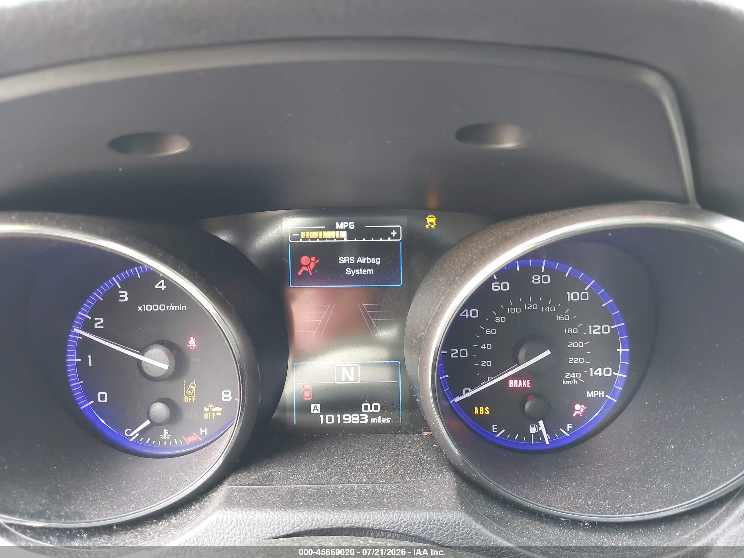 2016 Subaru Outback 2.5i Limited Бордовый vin: 4S4BSBNC9G3344206