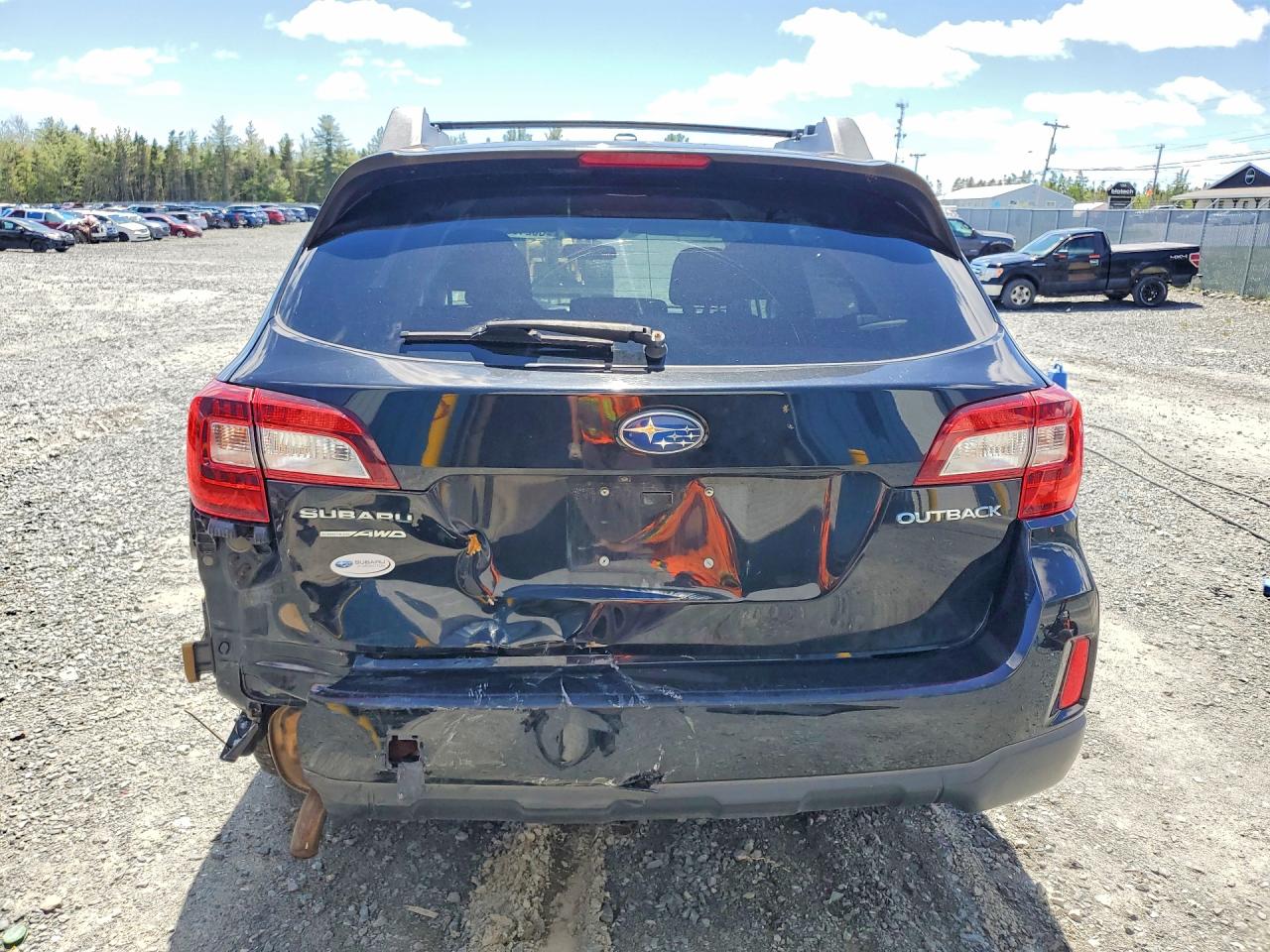 2015 Subaru Outback 2.5i Black vin: 4S4BSCAC8F3319002