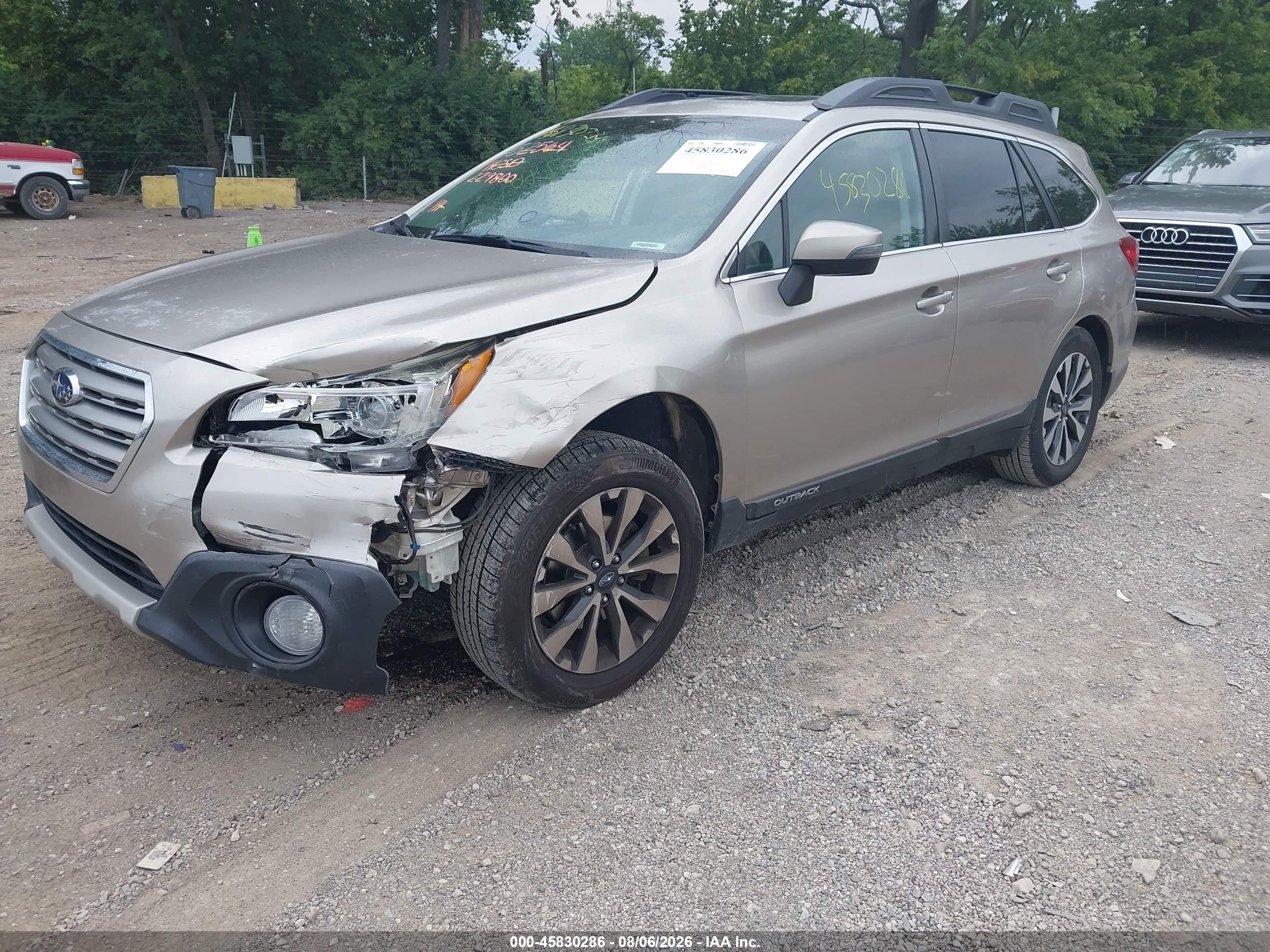 2015 Subaru Outback 3.6r Limited Tan vin: 4S4BSELC1F3229800