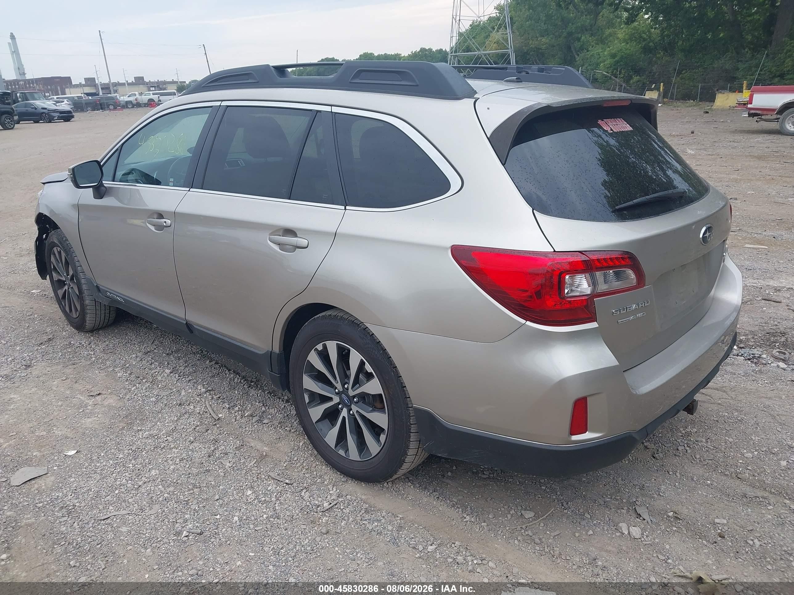 2015 Subaru Outback 3.6r Limited Tan vin: 4S4BSELC1F3229800