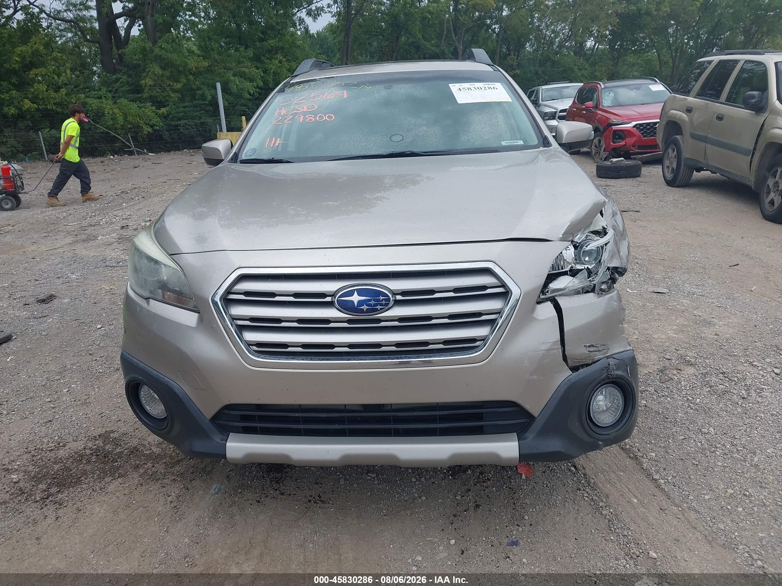 2015 Subaru Outback 3.6r Limited Tan vin: 4S4BSELC1F3229800