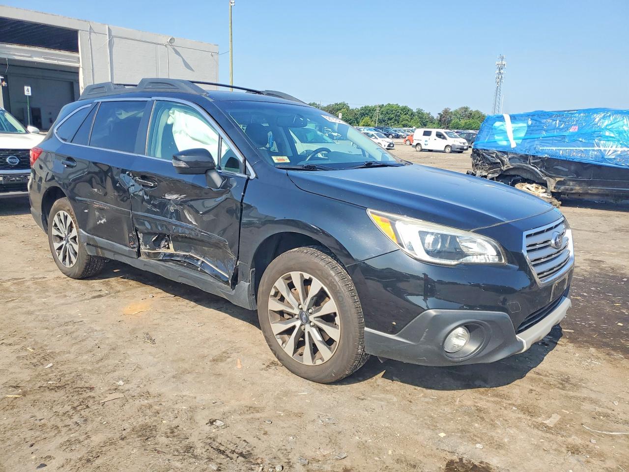 2015 Subaru Outback 3.6r Limited Black vin: 4S4BSELC1F3330710