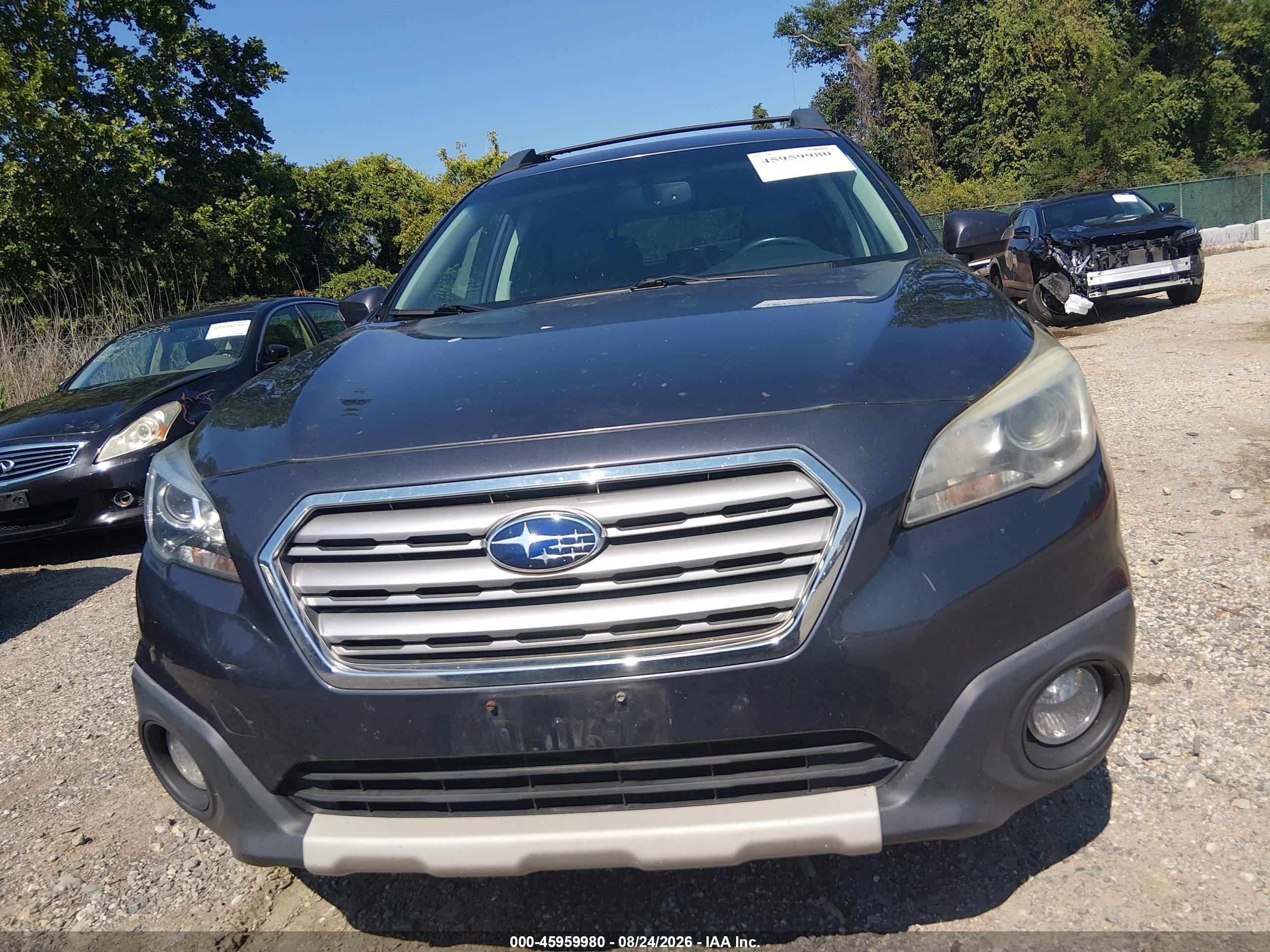 2015 Subaru Outback 3.6r Limited Gray vin: 4S4BSELC5F3228648
