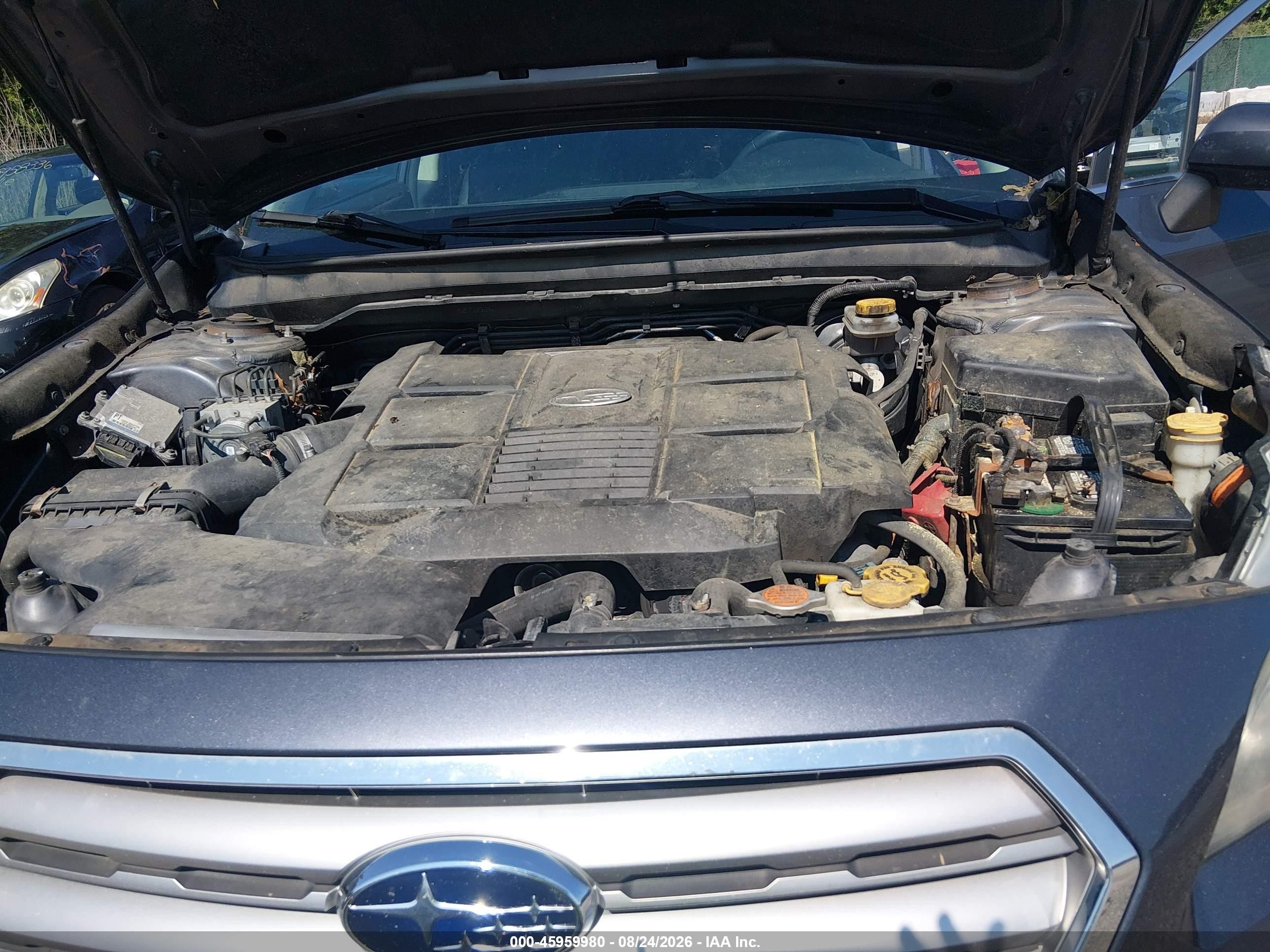 2015 Subaru Outback 3.6r Limited Gray vin: 4S4BSELC5F3228648