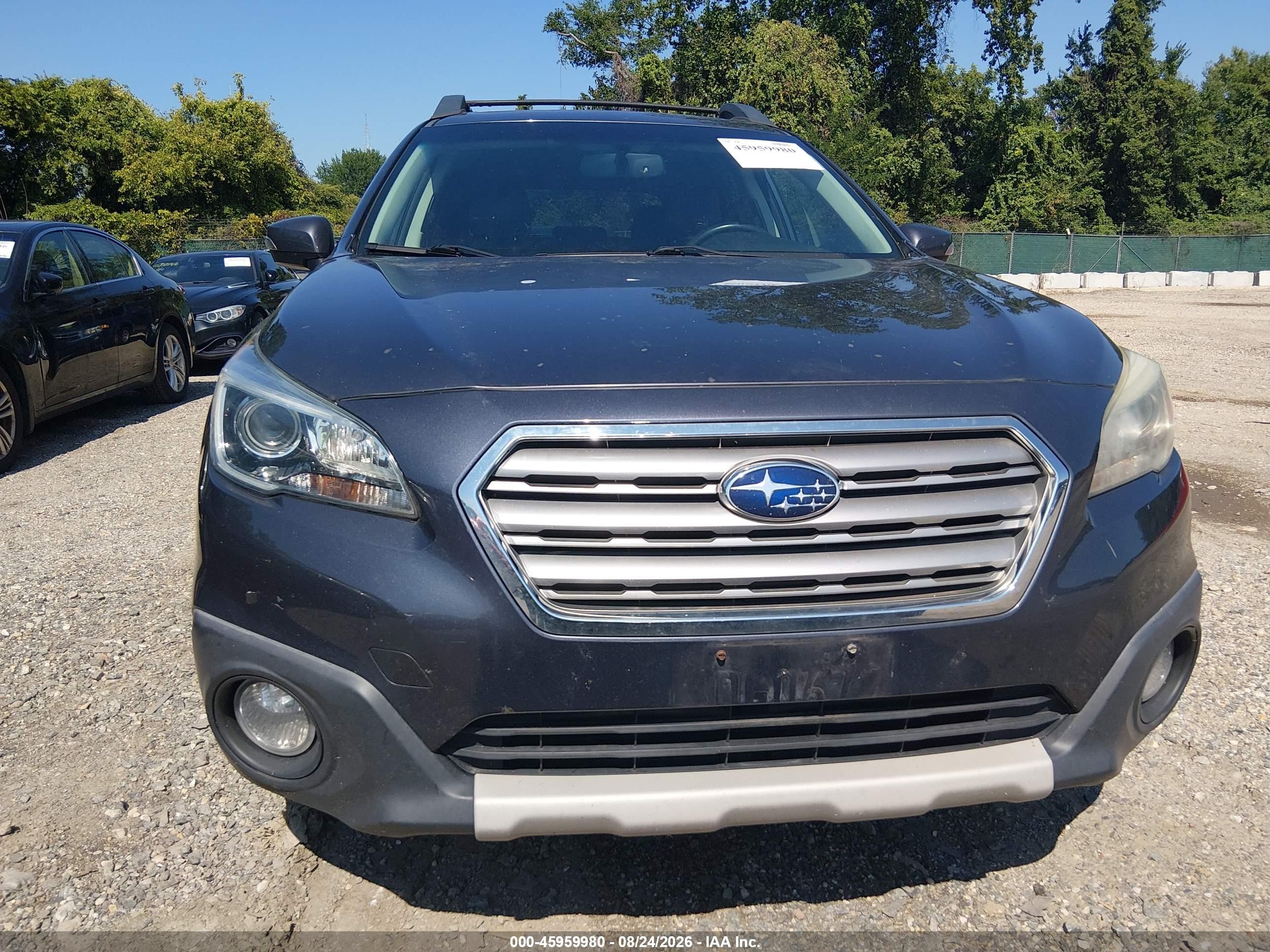 2015 Subaru Outback 3.6r Limited Gray vin: 4S4BSELC5F3228648