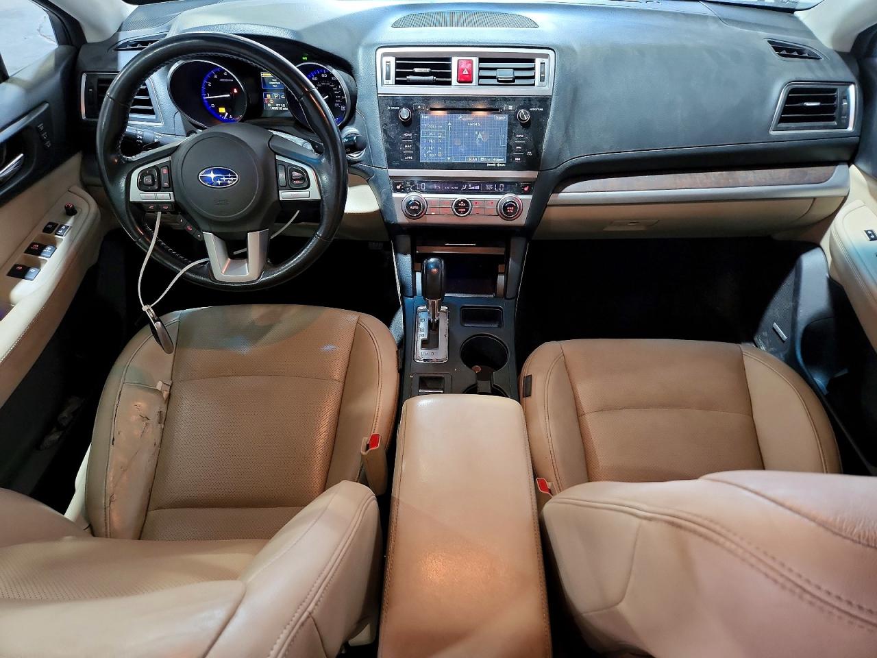 2015 Subaru Outback White vin: 4S4BSELC7F3215156