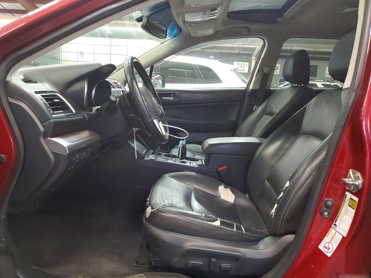 2015 Subaru Outback 3.6r Limited Red vin: 4S4BSELC8F3350081