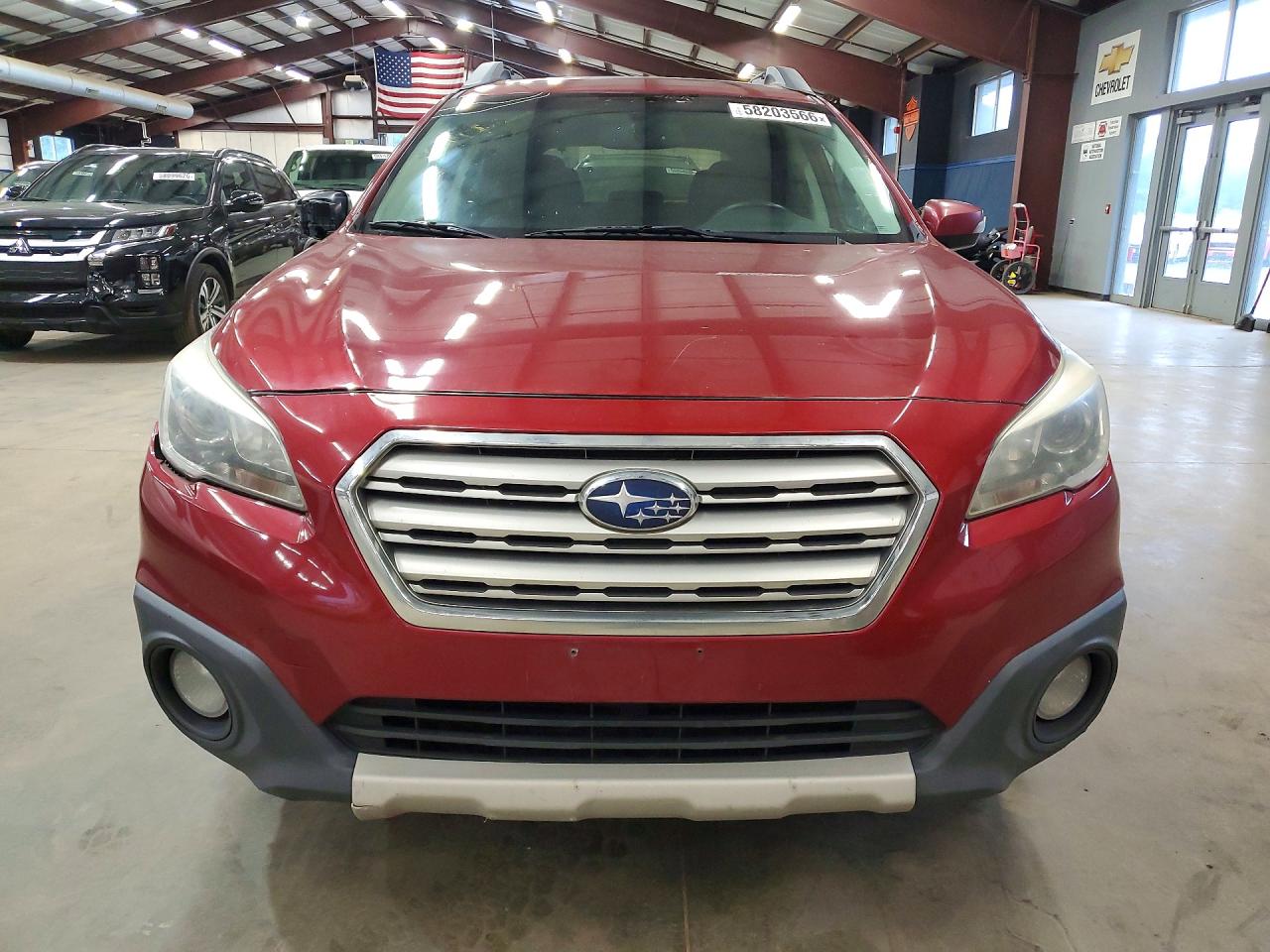 2015 Subaru Outback 3.6r Limited Red vin: 4S4BSELC8F3350081