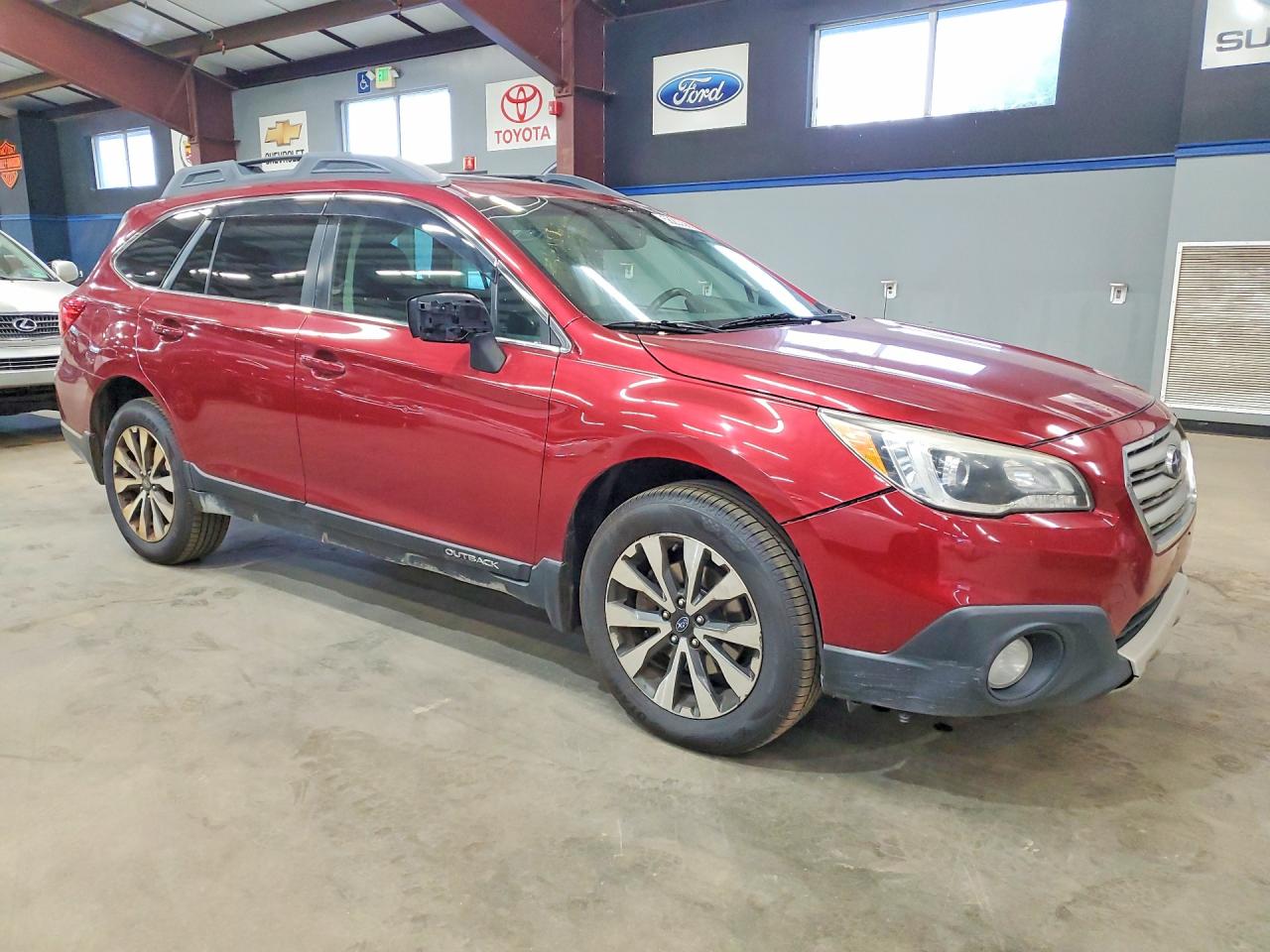 2015 Subaru Outback 3.6r Limited Red vin: 4S4BSELC8F3350081