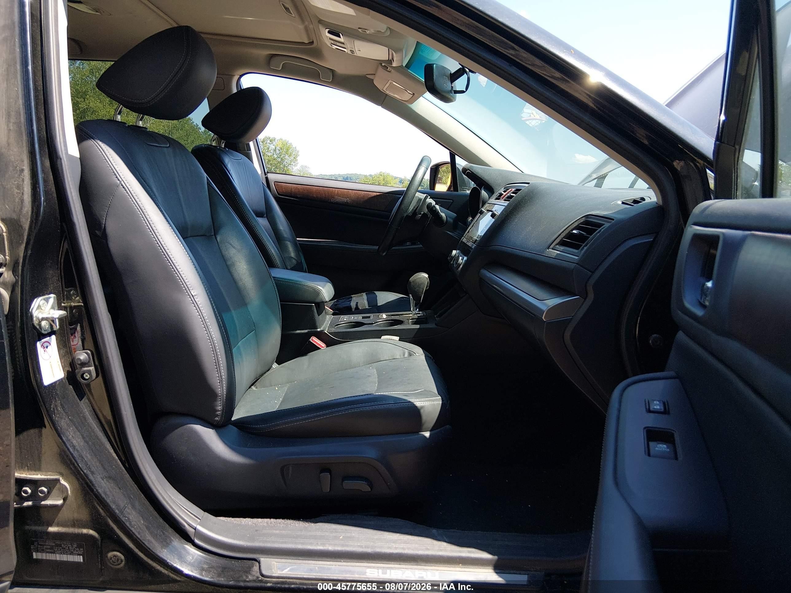 2015 Subaru Outback 3.6r Limited Black vin: 4S4BSELCXF3238060