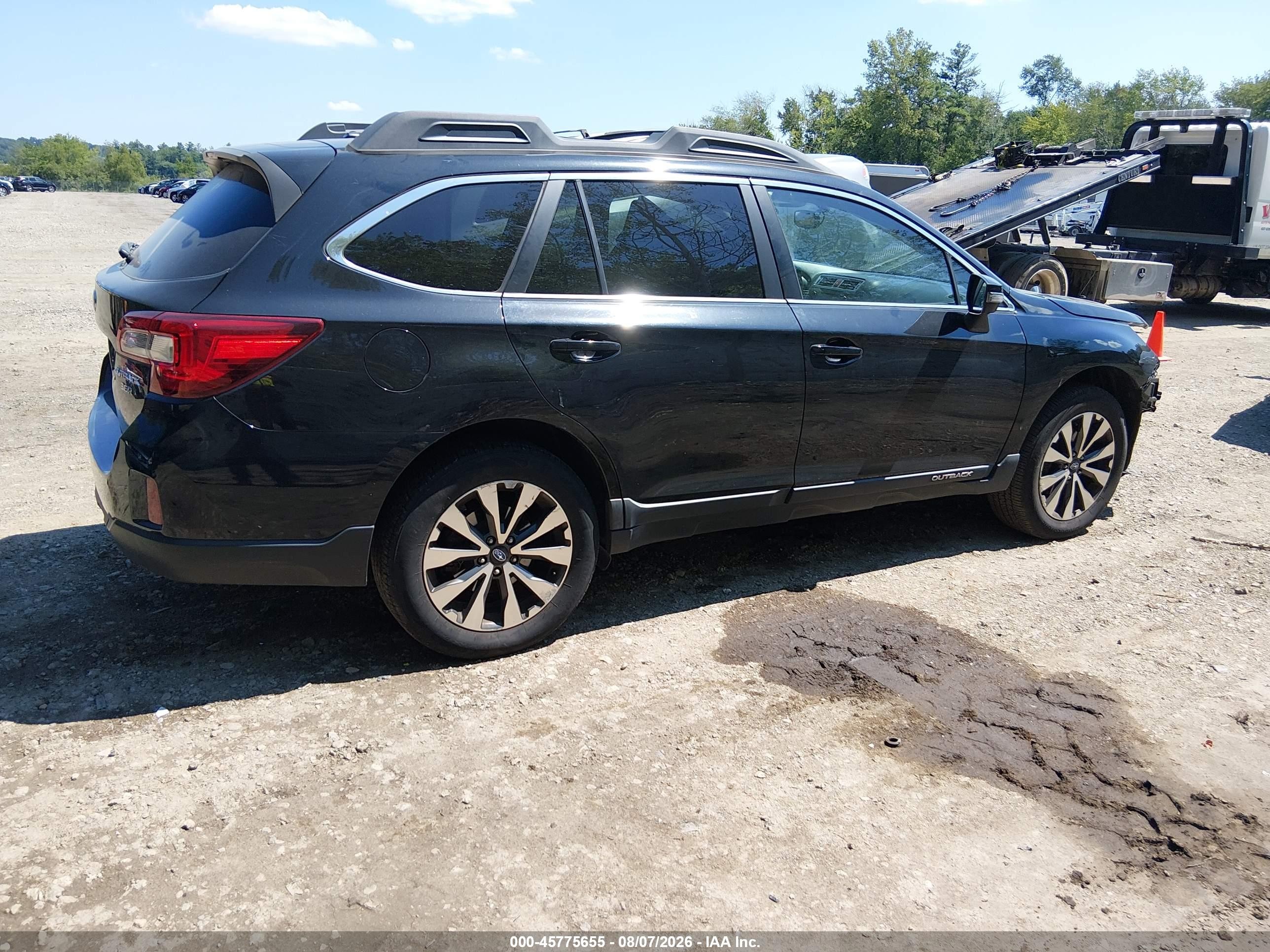 2015 Subaru Outback 3.6r Limited Black vin: 4S4BSELCXF3238060