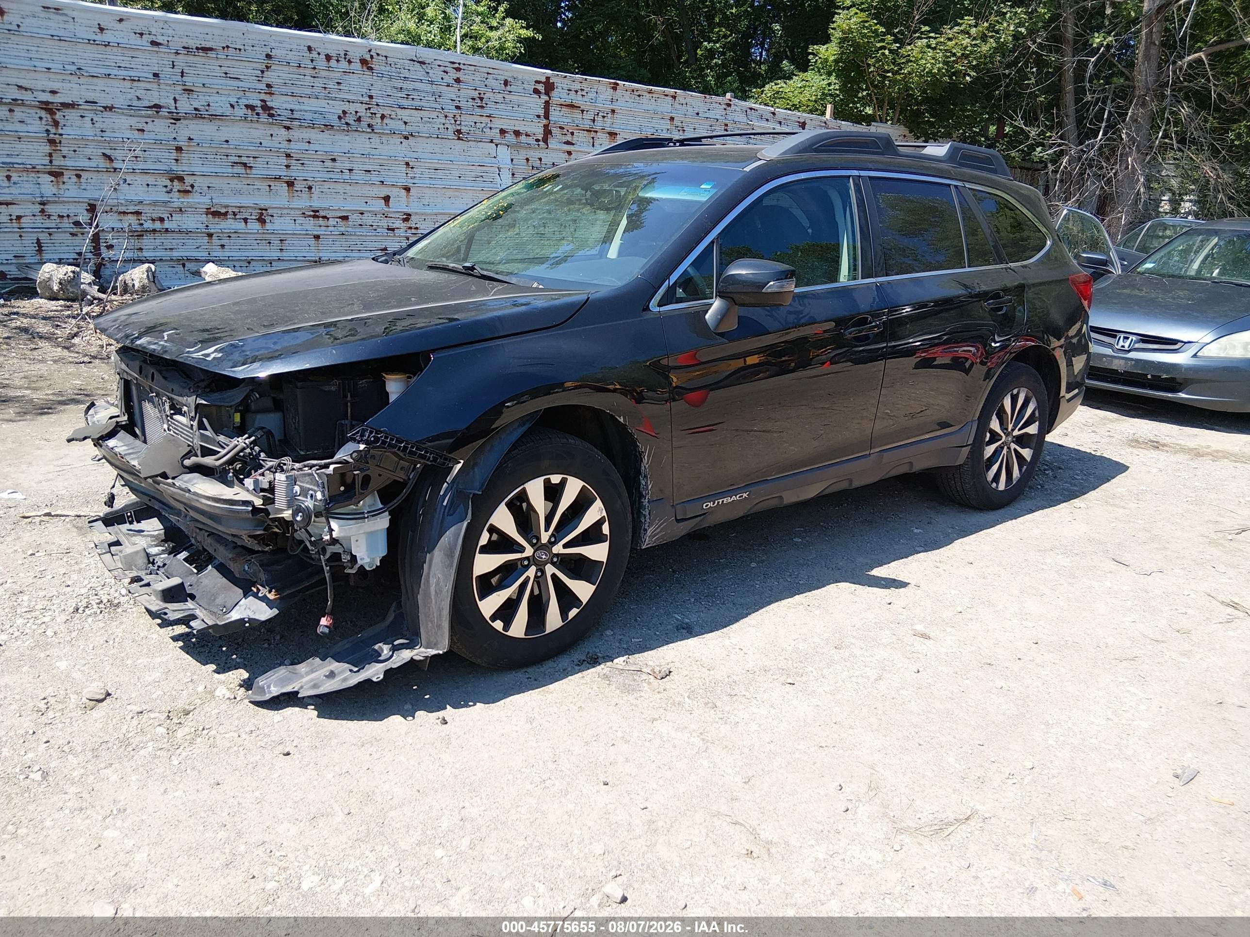 2015 Subaru Outback 3.6r Limited Black vin: 4S4BSELCXF3238060
