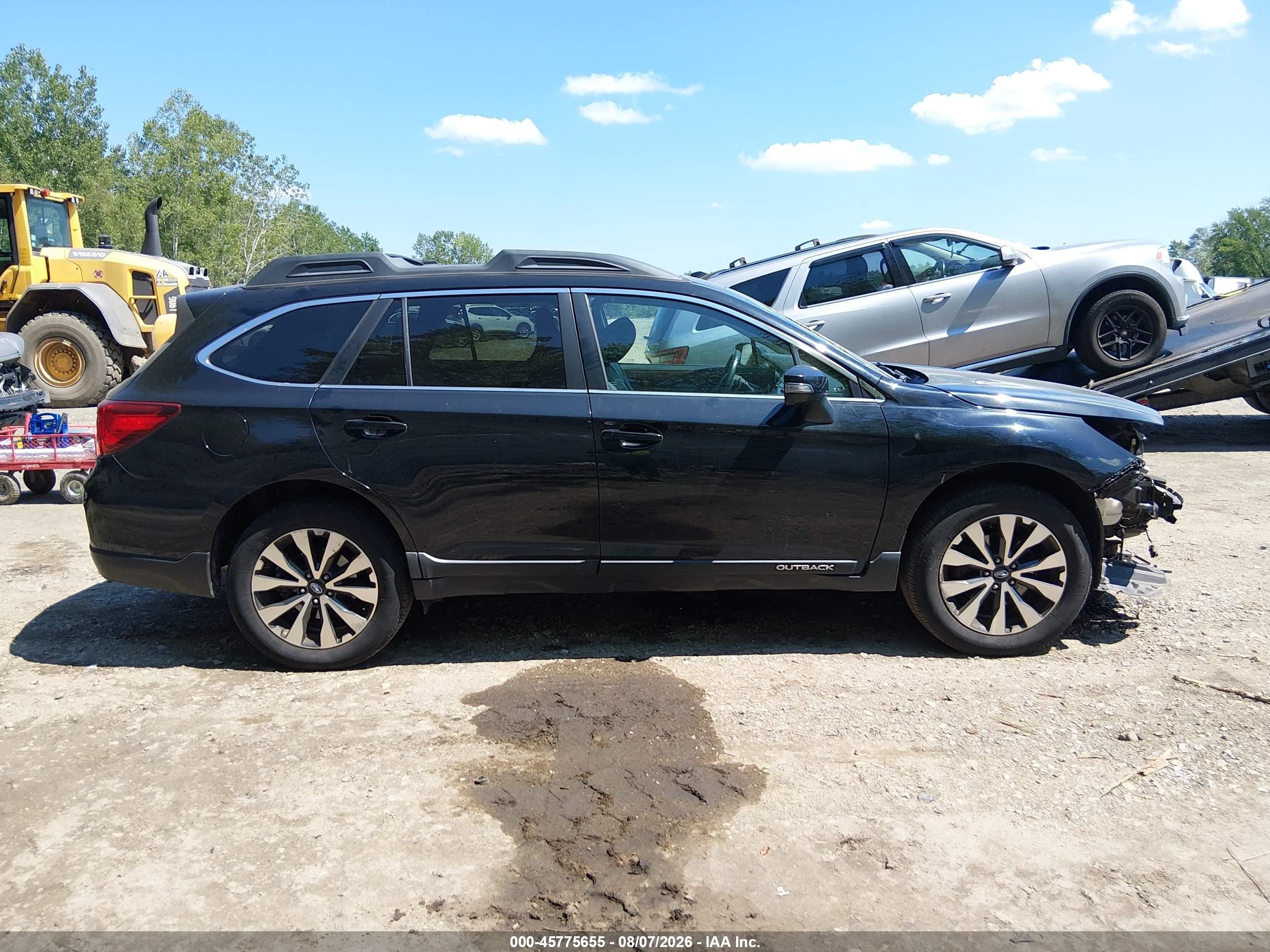 2015 Subaru Outback 3.6r Limited Black vin: 4S4BSELCXF3238060