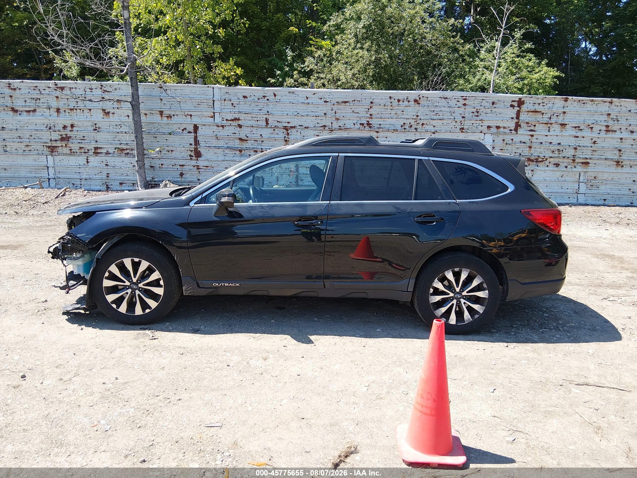 2015 Subaru Outback 3.6r Limited Black vin: 4S4BSELCXF3238060
