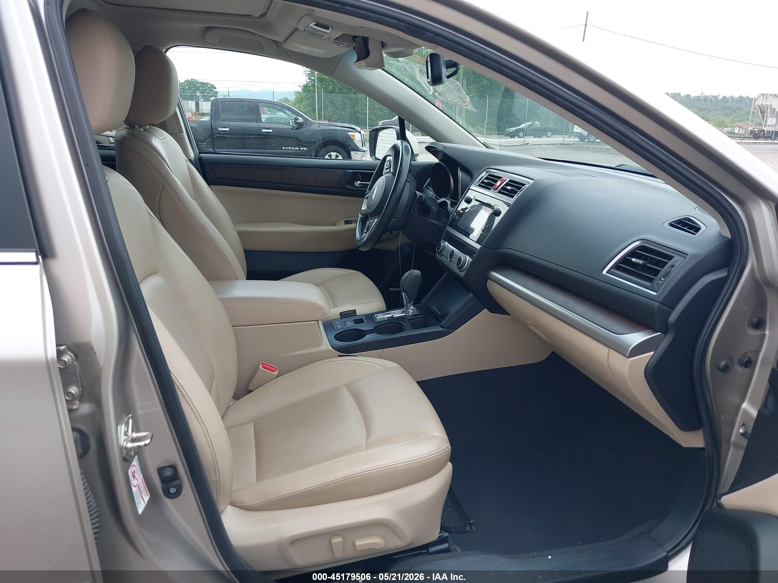 2015 Subaru Outback 3.6r Limited Beige vin: 4S4BSENC0F3339931