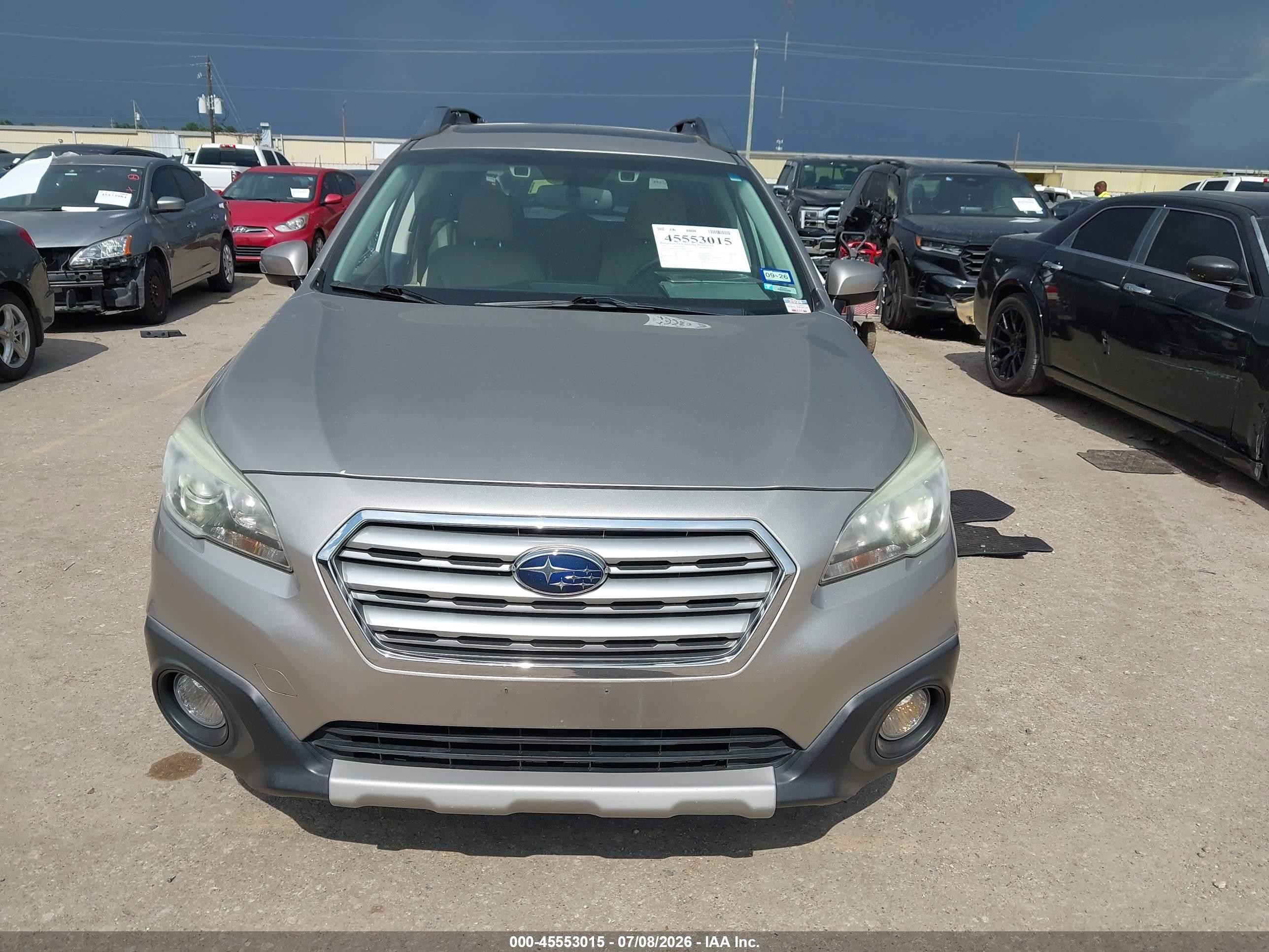 2015 Subaru Outback 3.6r Limited Gray vin: 4S4BSENC0F3353098