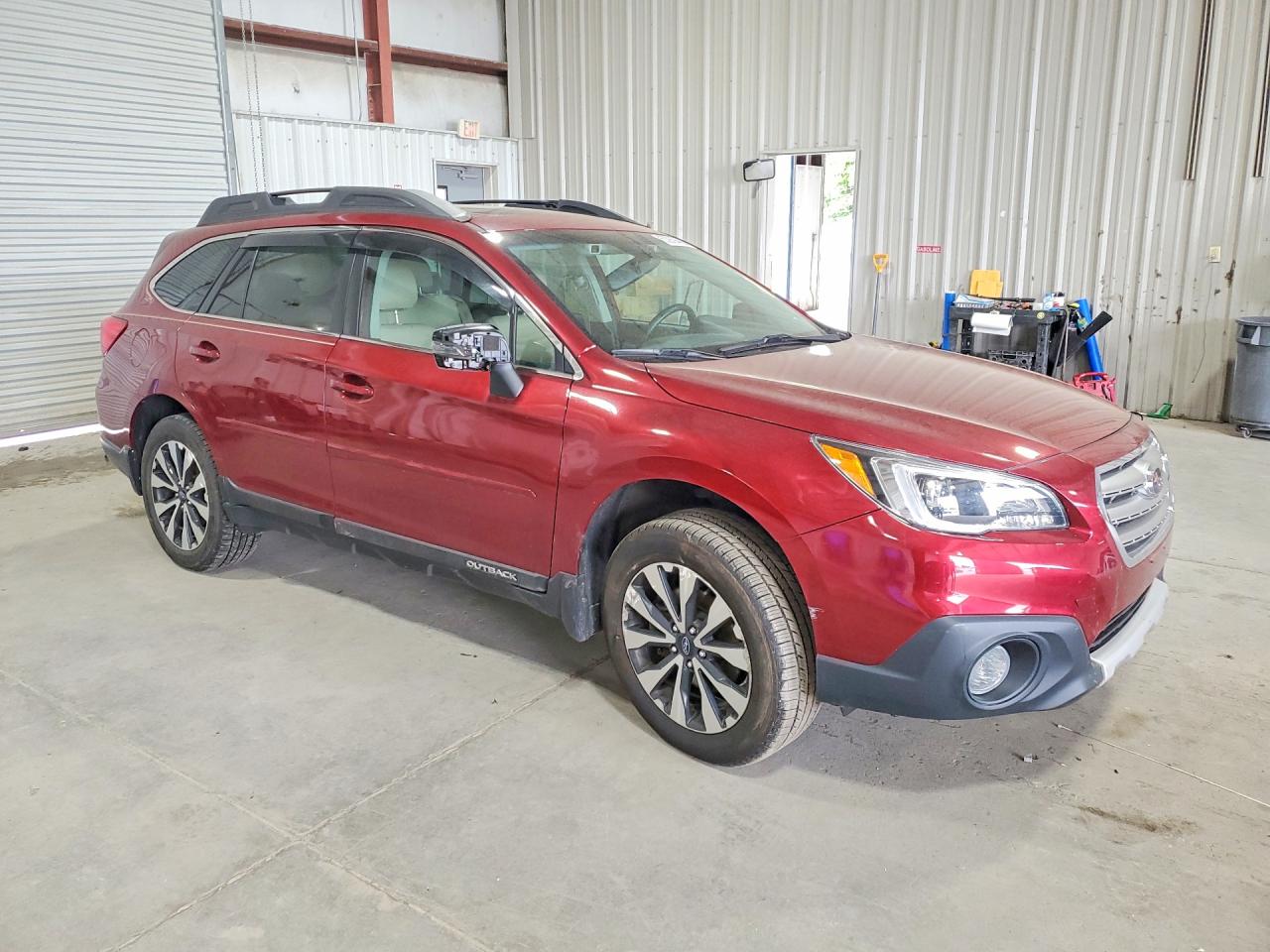 2015 Subaru Outback 3.6r Limited Red vin: 4S4BSENC2F3223520