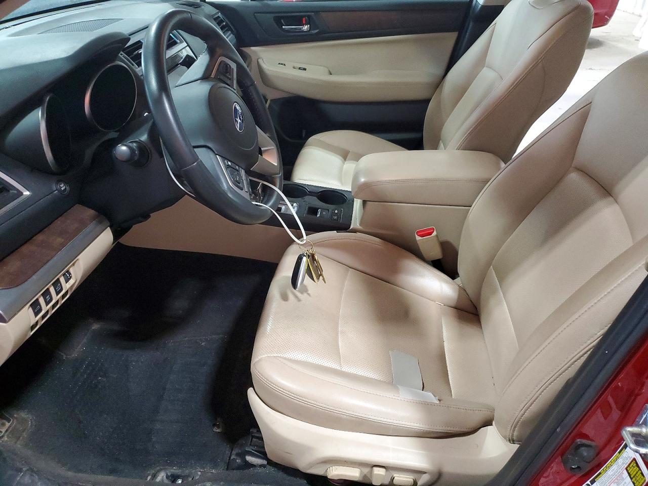 2015 Subaru Outback 3.6r Limited Red vin: 4S4BSENC2F3223520