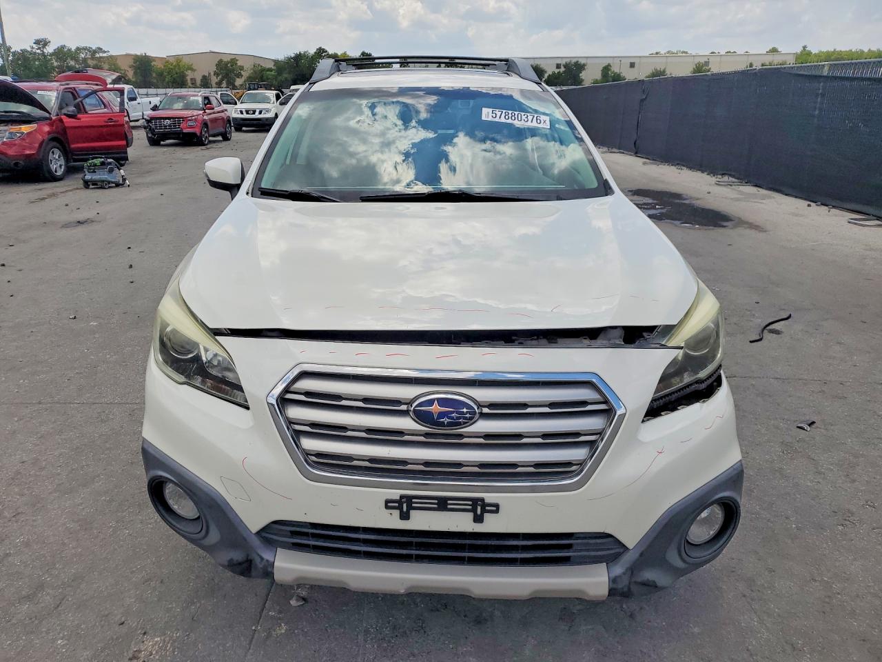 2015 Subaru Outback 3.6r Limited White vin: 4S4BSENC3F3237250