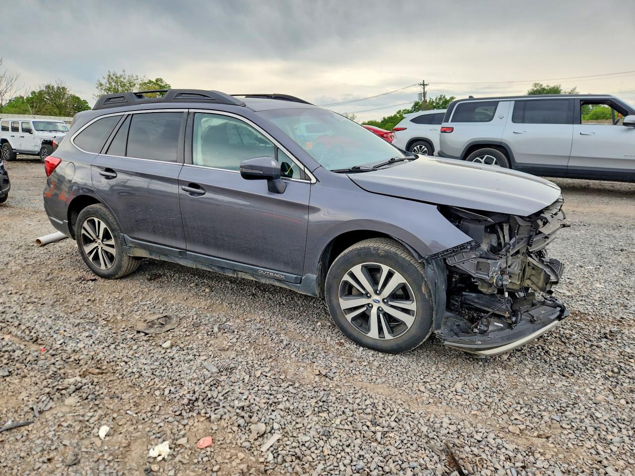 2019 Subaru Outback 3.6r Limited Gray vin: 4S4BSENC3K3359083