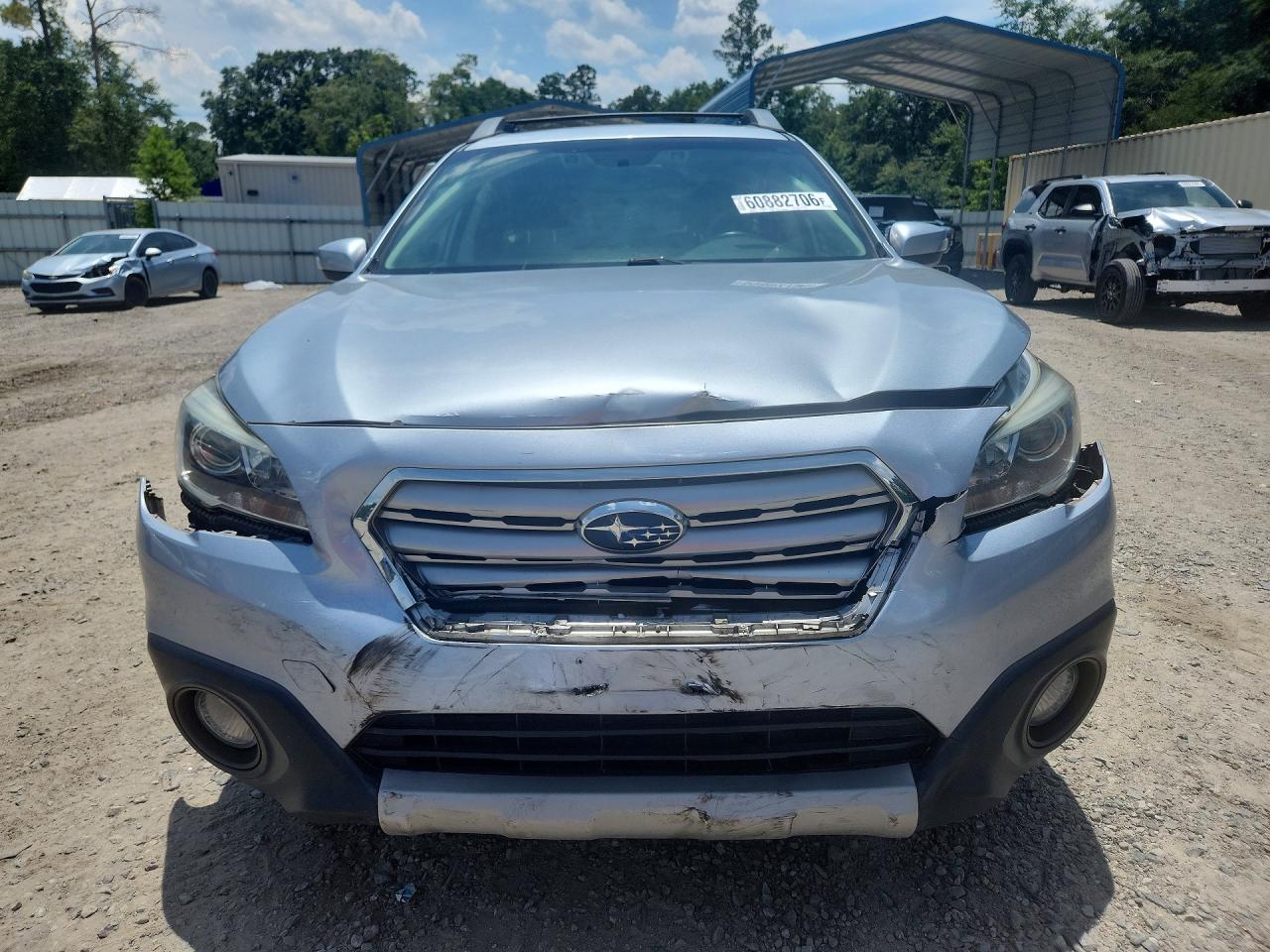 2015 Subaru Outback 3.6r Limited Silver vin: 4S4BSENC4F3348468