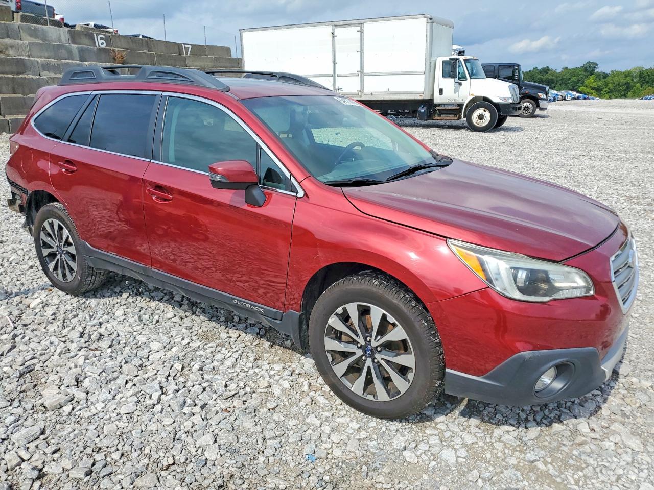 2015 Subaru Outback 3.6r Limited Maroon vin: 4S4BSENC5F3343098
