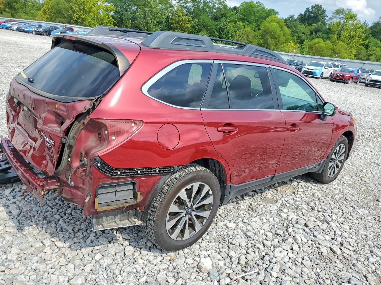 2015 Subaru Outback 3.6r Limited Maroon vin: 4S4BSENC5F3343098