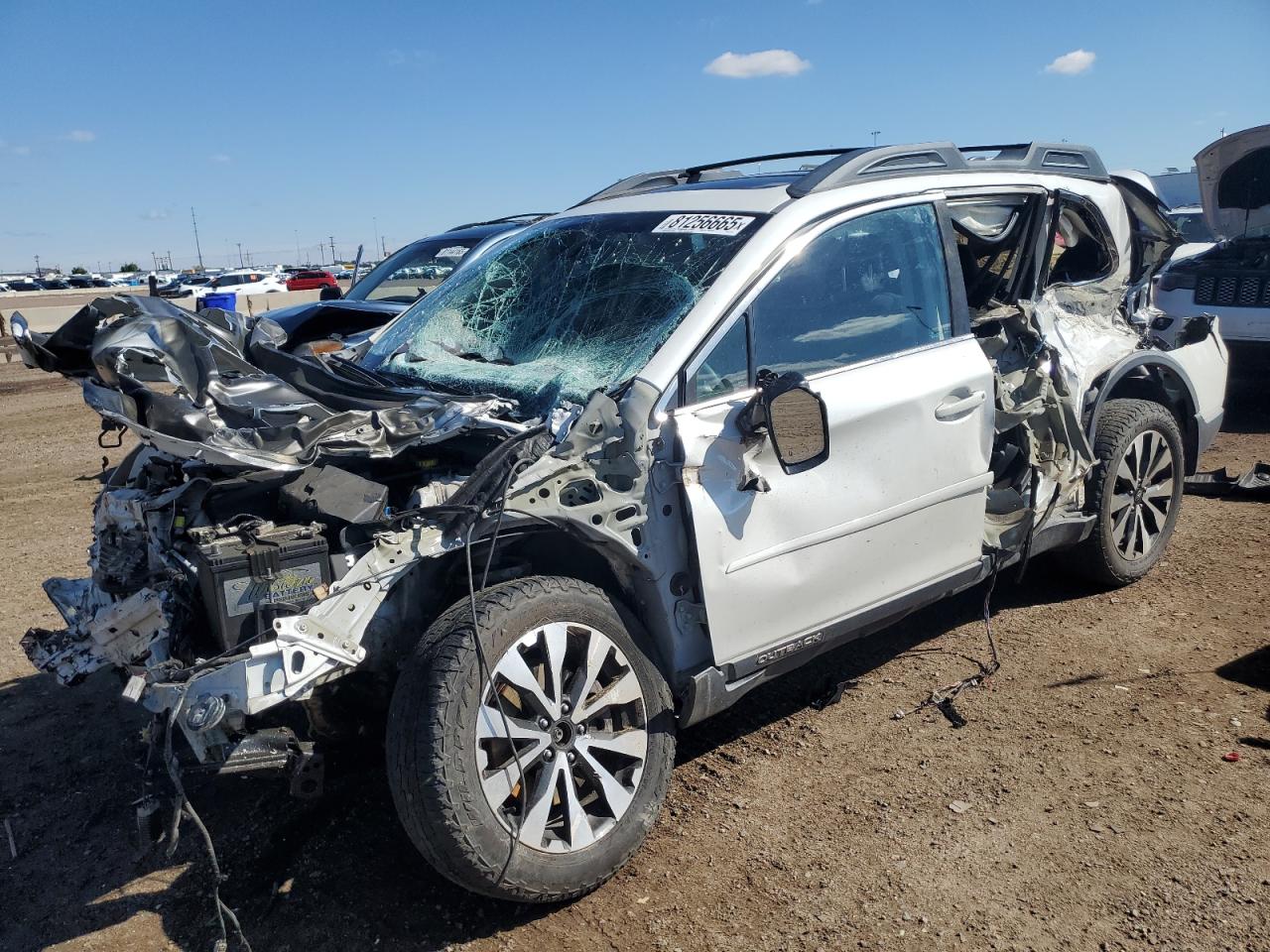 2017 Subaru Outback 3.6r Limited Белый vin: 4S4BSENC6H3404008