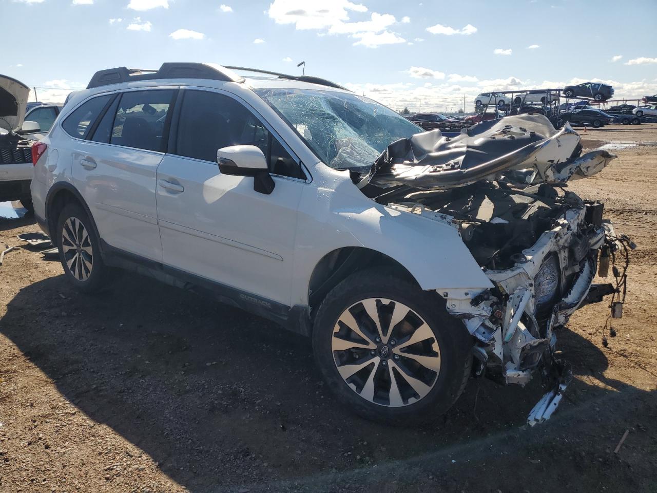 2017 Subaru Outback 3.6r Limited Белый vin: 4S4BSENC6H3404008