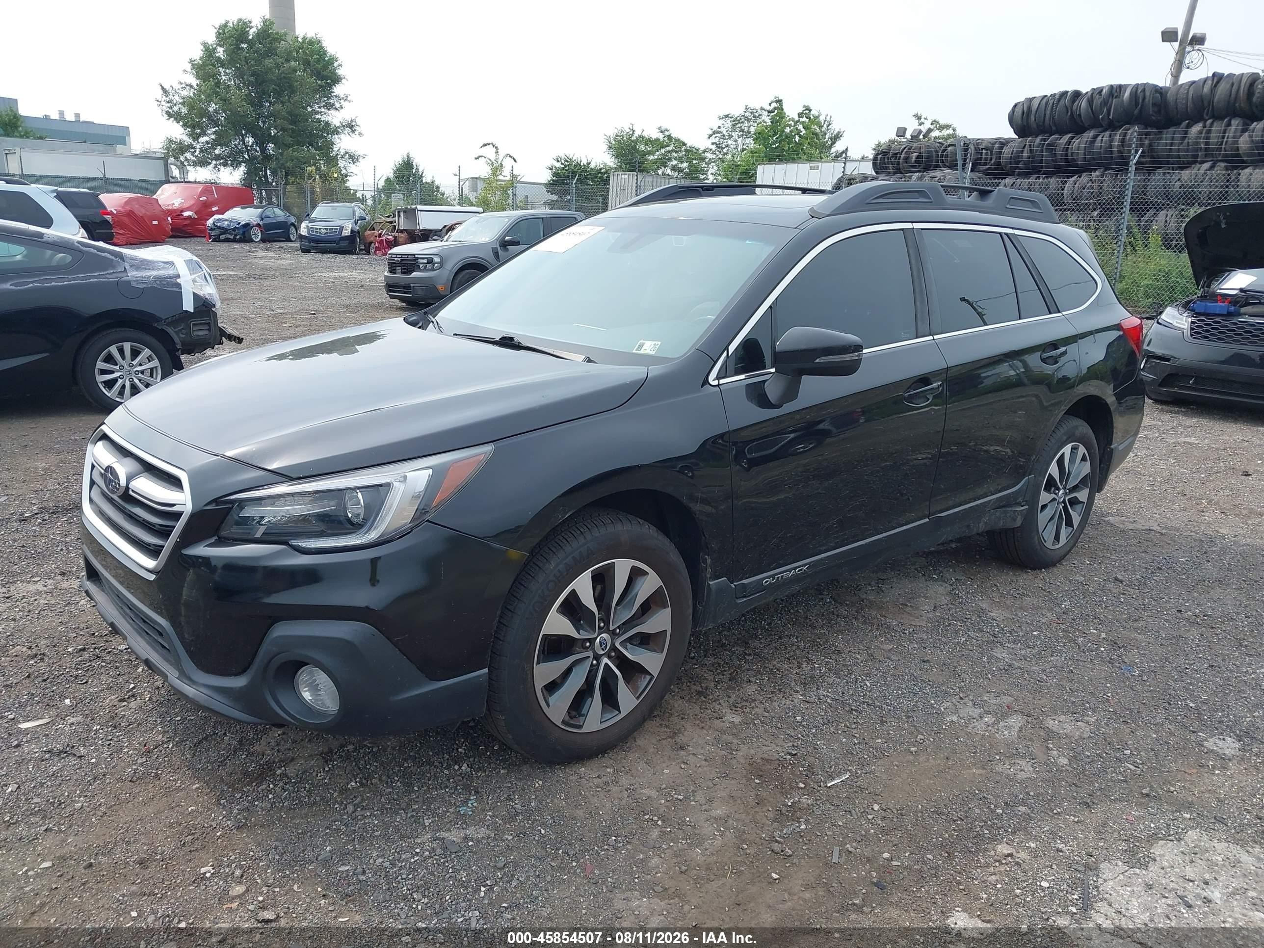 2018 Subaru Outback 3.6r Limited Черный vin: 4S4BSENC7J3308734