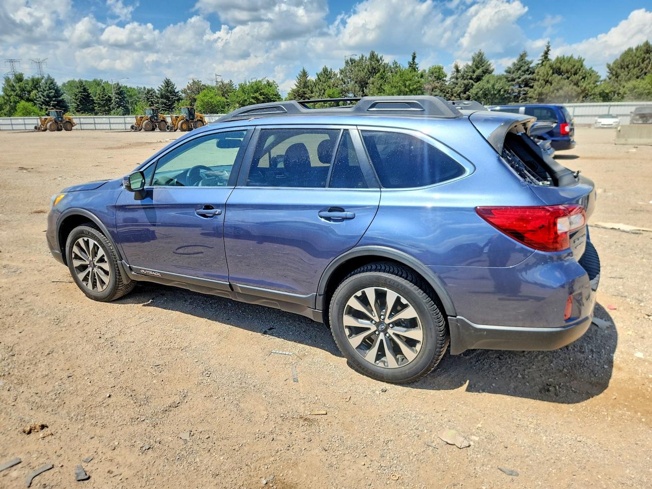 2015 Subaru Outback 3.6r Limited Blue vin: 4S4BSENC8F3318521