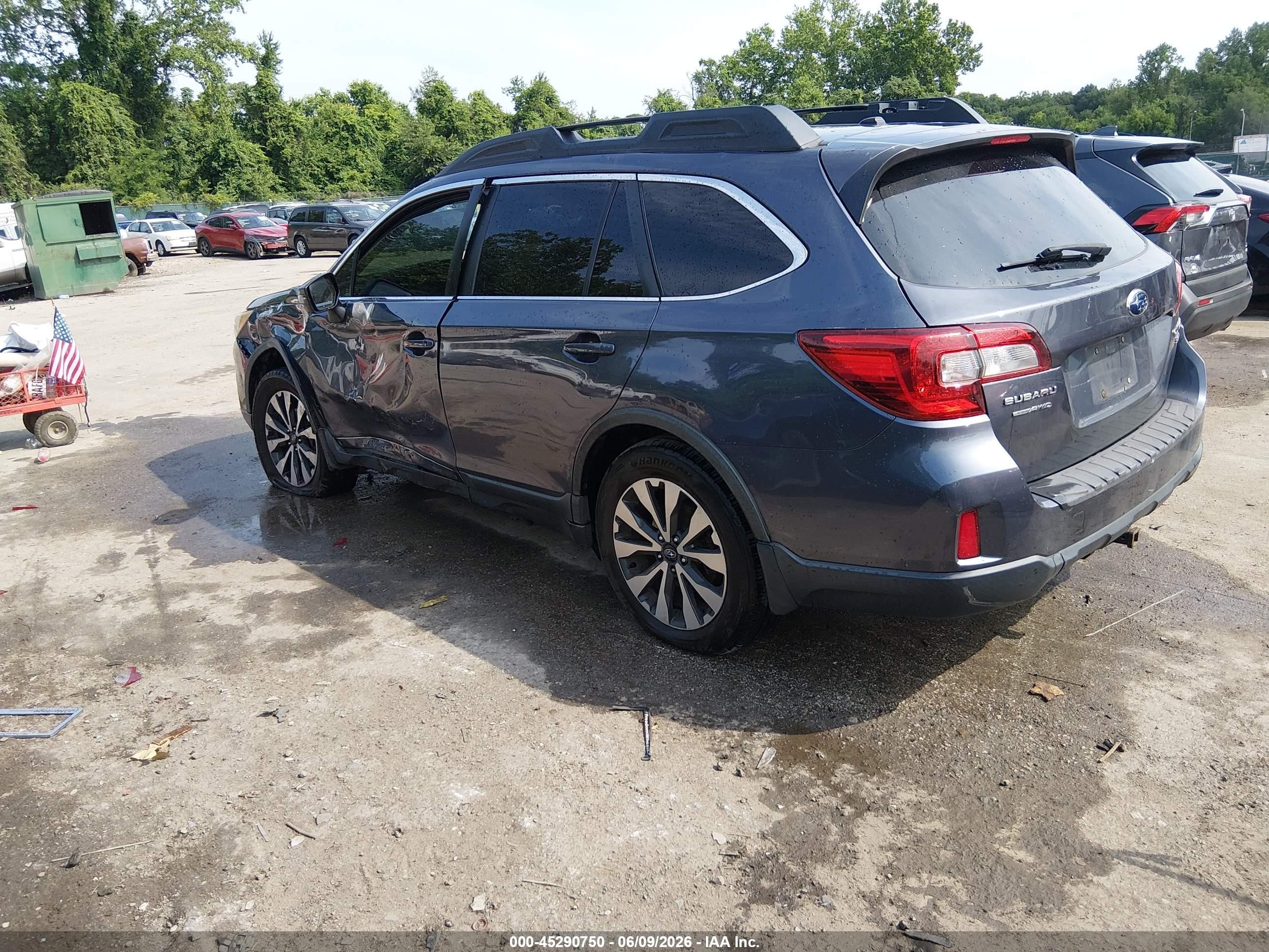 2015 Subaru Outback 3.6r Limited vin: 4S4BSENC9F3284282