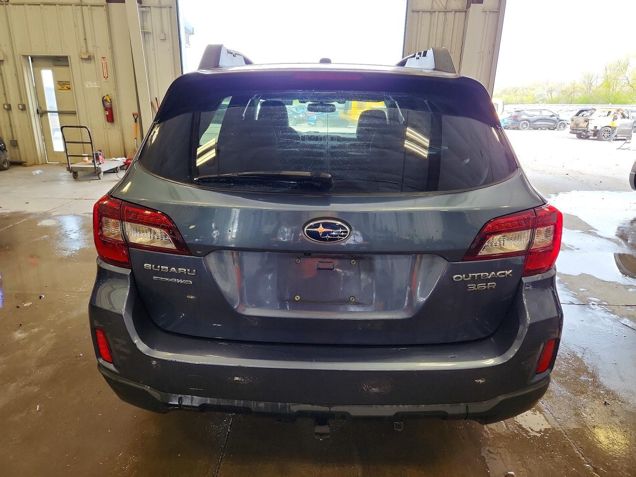2015 Subaru Outback 3.6r Limited Blue vin: 4S4BSENCXF3225144