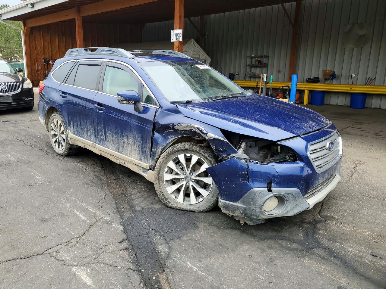 2015 Subaru Outback 3.6r Limited Blue vin: 4S4BSENCXF3230134