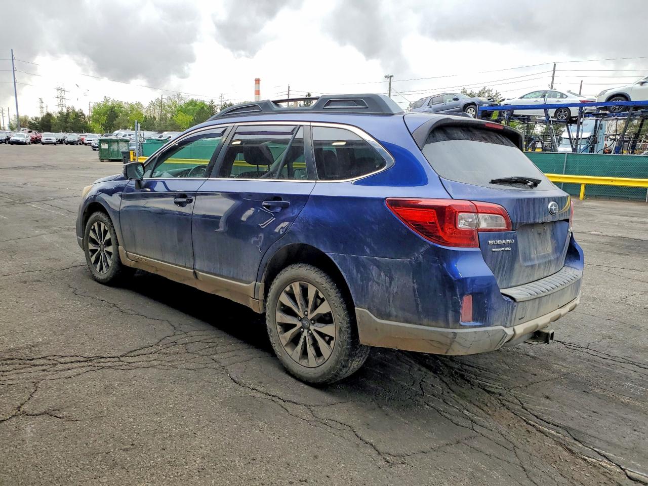 2015 Subaru Outback 3.6r Limited Blue vin: 4S4BSENCXF3230134