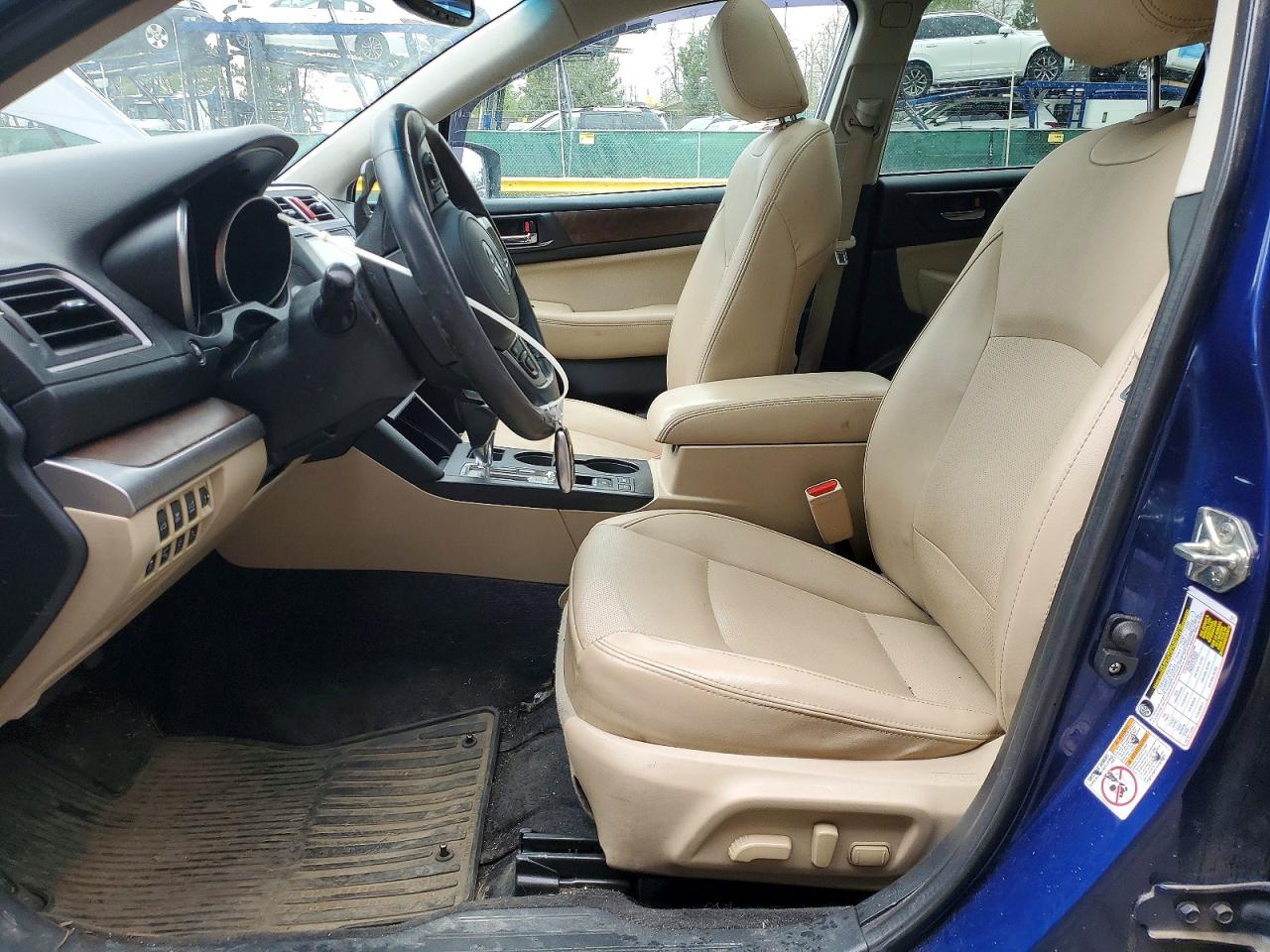 2015 Subaru Outback 3.6r Limited Blue vin: 4S4BSENCXF3230134