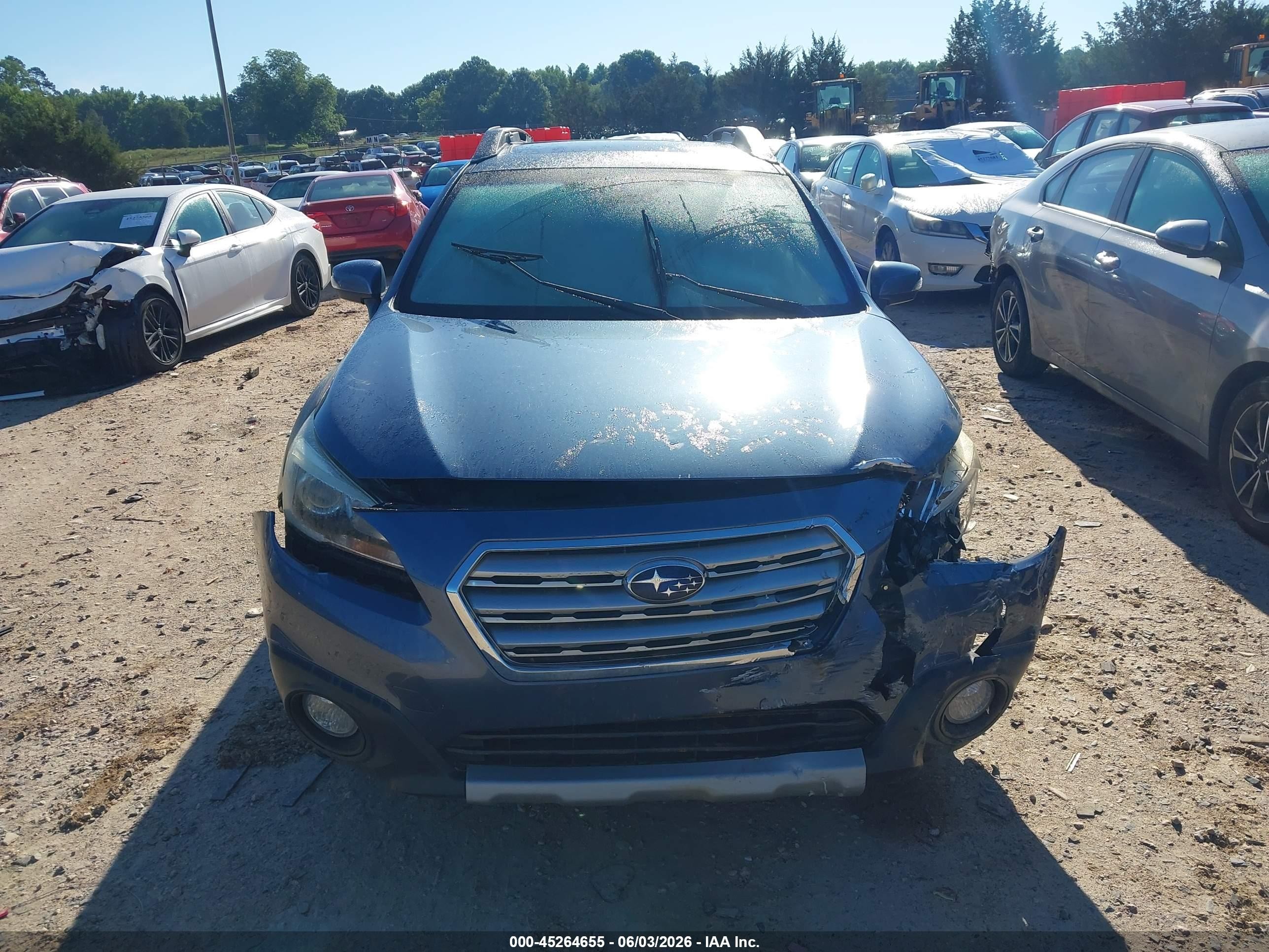 2015 Subaru Outback 3.6r Limited Синий vin: 4S4BSENCXF3301235