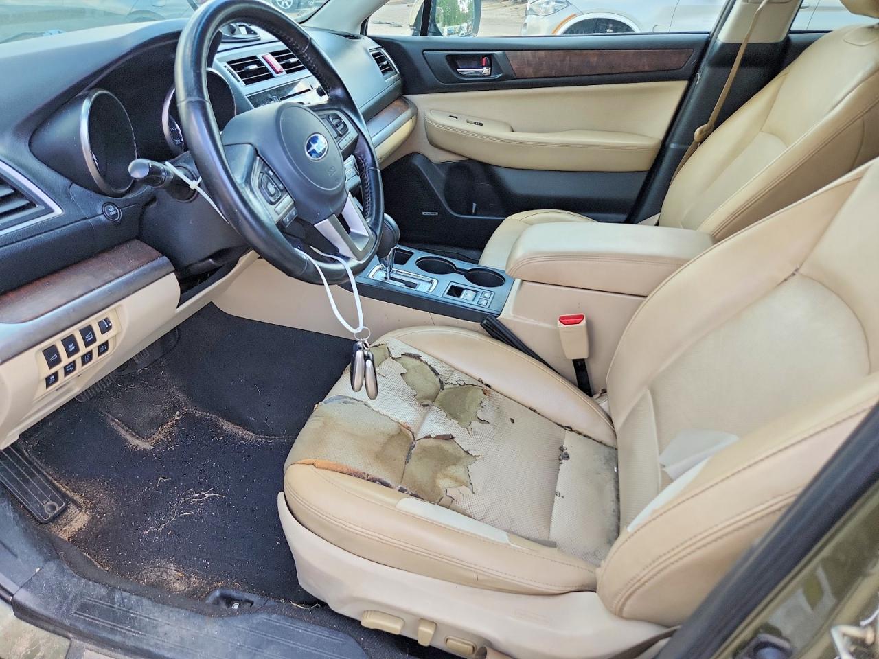 2015 Subaru Outback 3.6r Limited Green vin: 4S4BSENCXF3309481