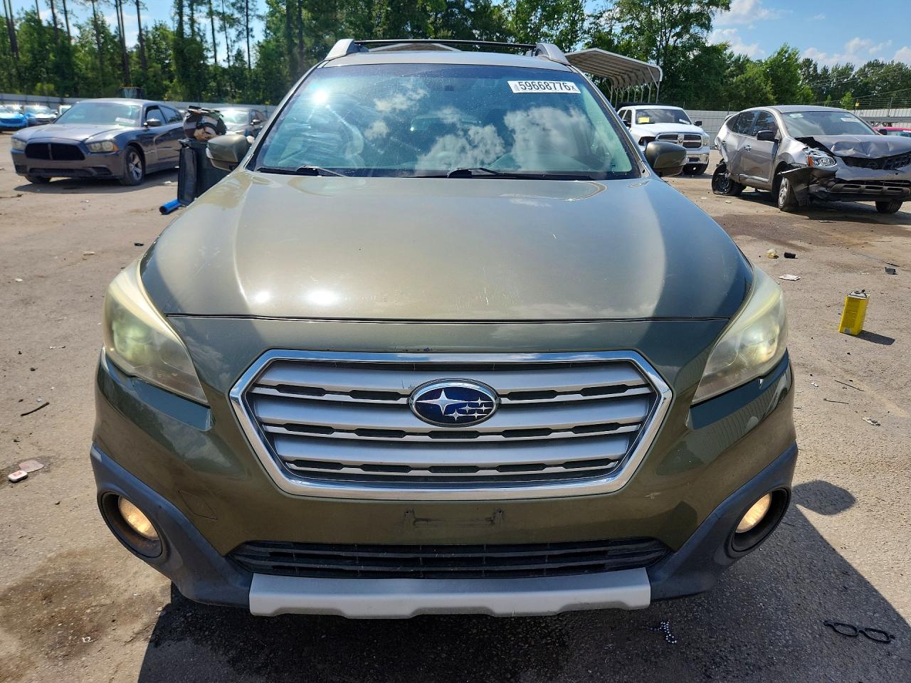2015 Subaru Outback 3.6r Limited Green vin: 4S4BSENCXF3309481