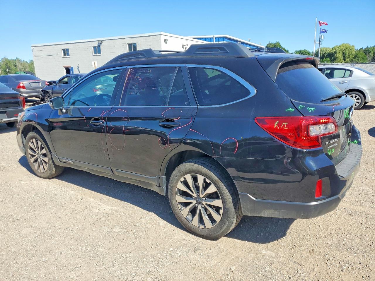 2015 Subaru Outback 3.6r Limited Black vin: 4S4BSFLC7F3203739