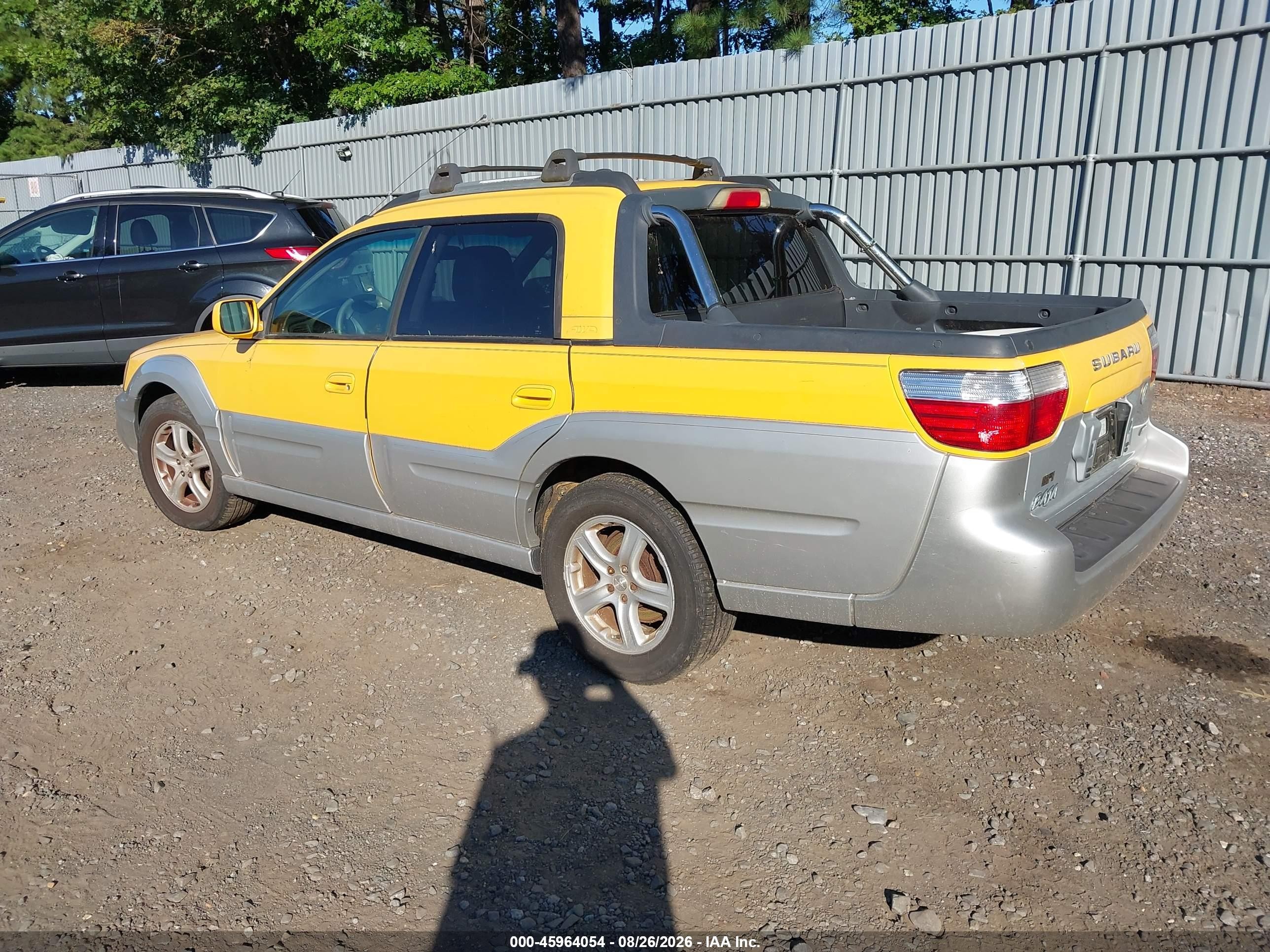 2003 Subaru Baja   Yellow vin: 4S4BT61C336106399
