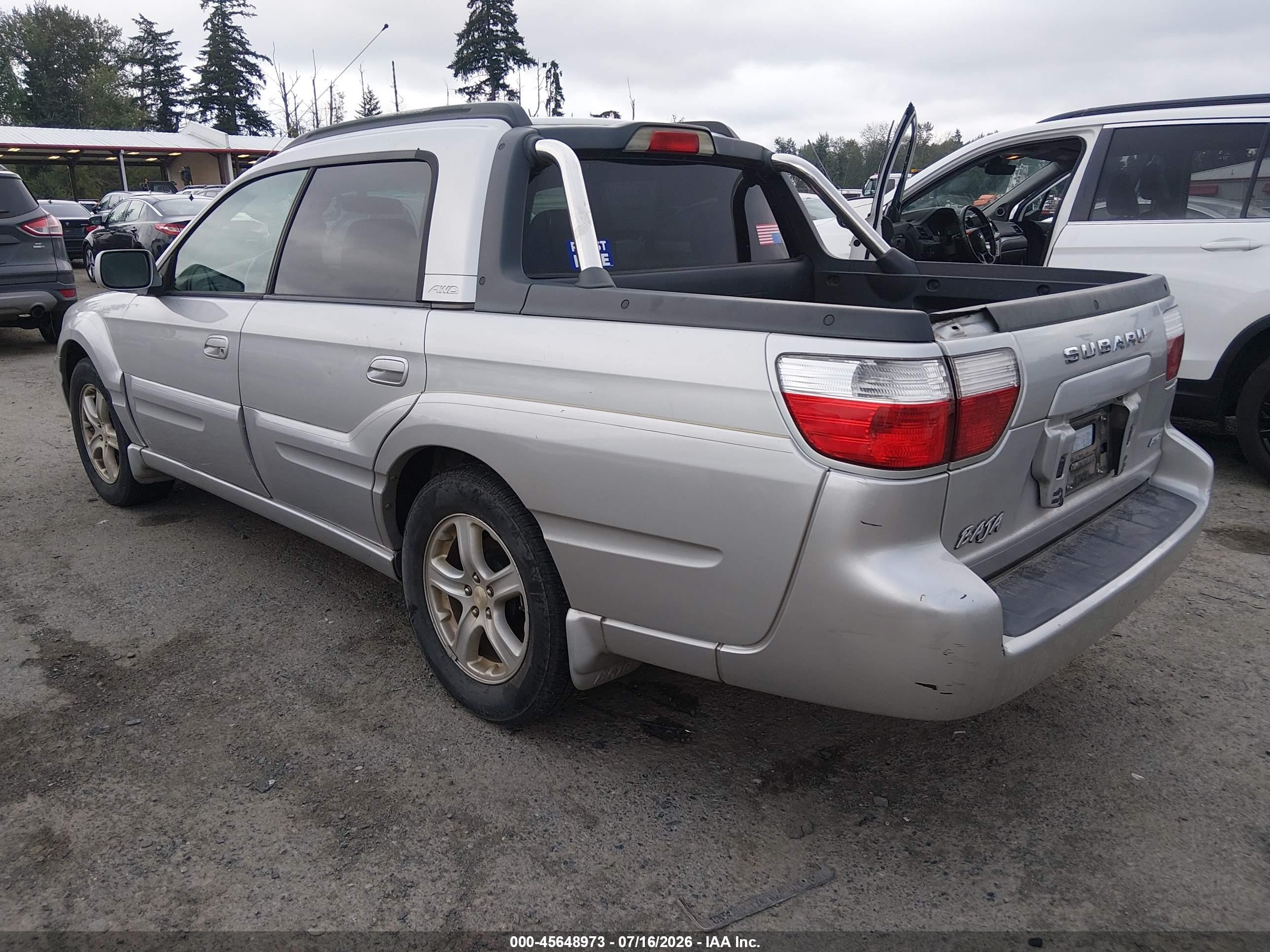 2003 Subaru Baja Silver vin: 4S4BT61C636107109