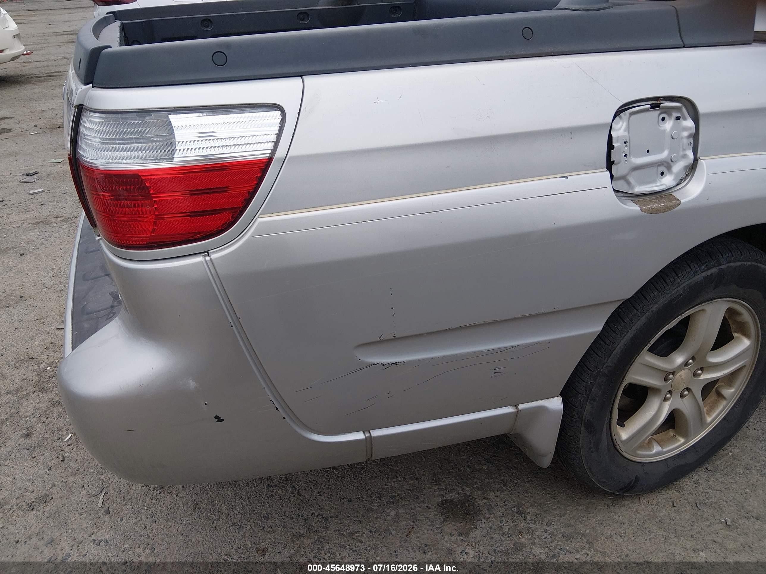 2003 Subaru Baja Silver vin: 4S4BT61C636107109