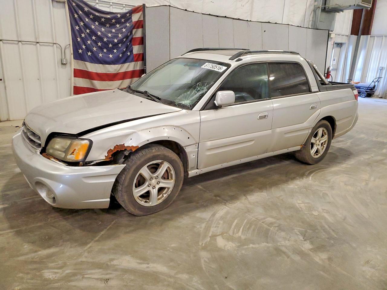 2003 Subaru Baja Silver vin: 4S4BT61C736106955