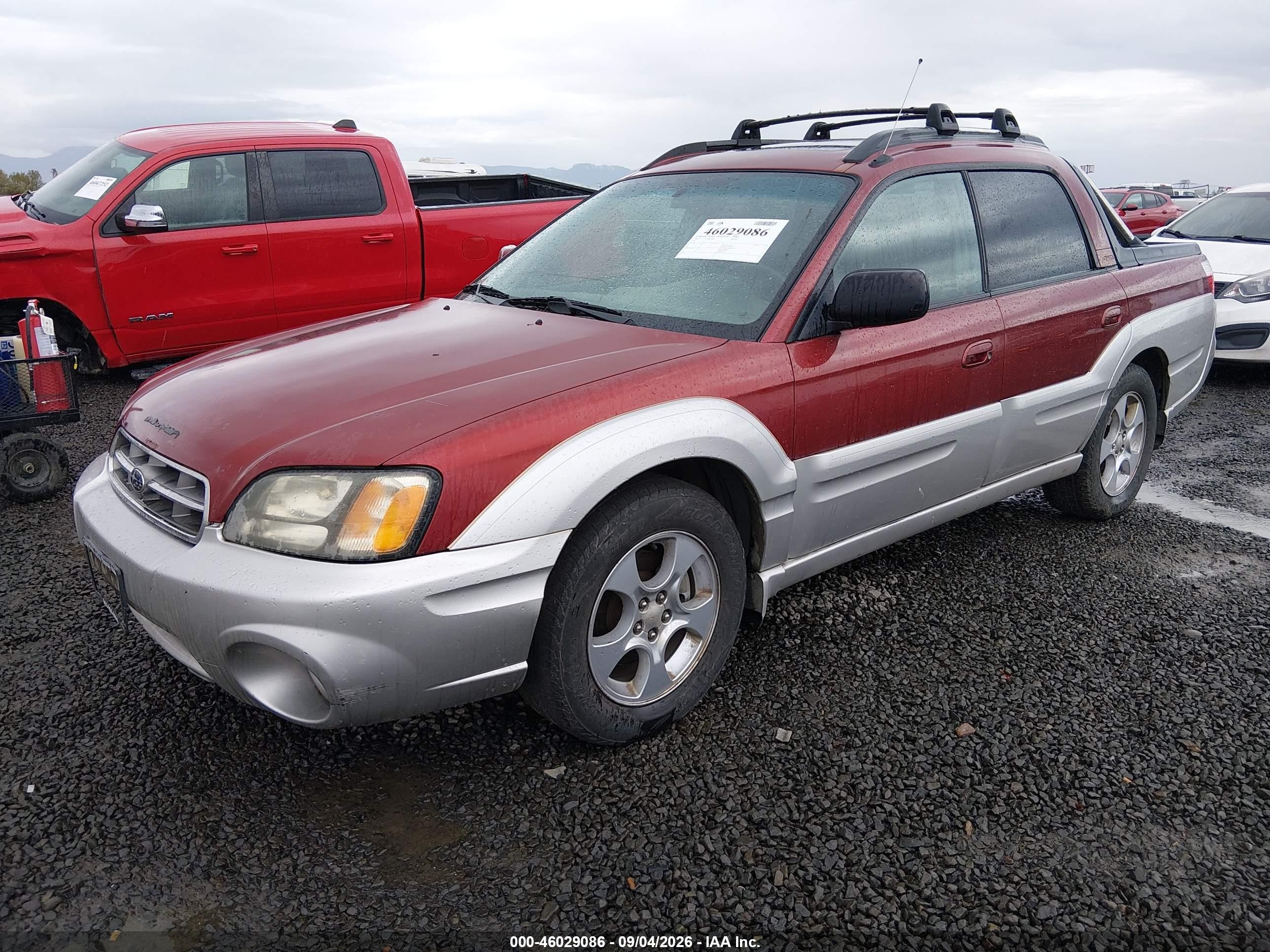 2003 Subaru Baja   Red vin: 4S4BT61C737107677