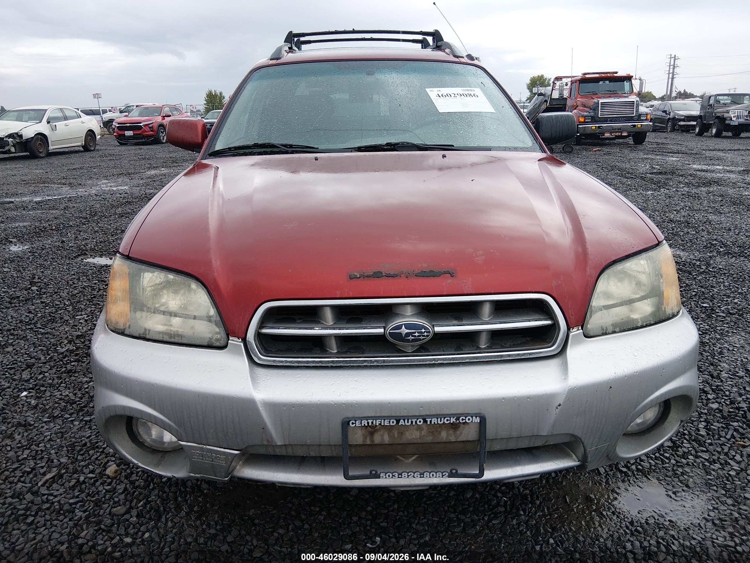 2003 Subaru Baja   Red vin: 4S4BT61C737107677