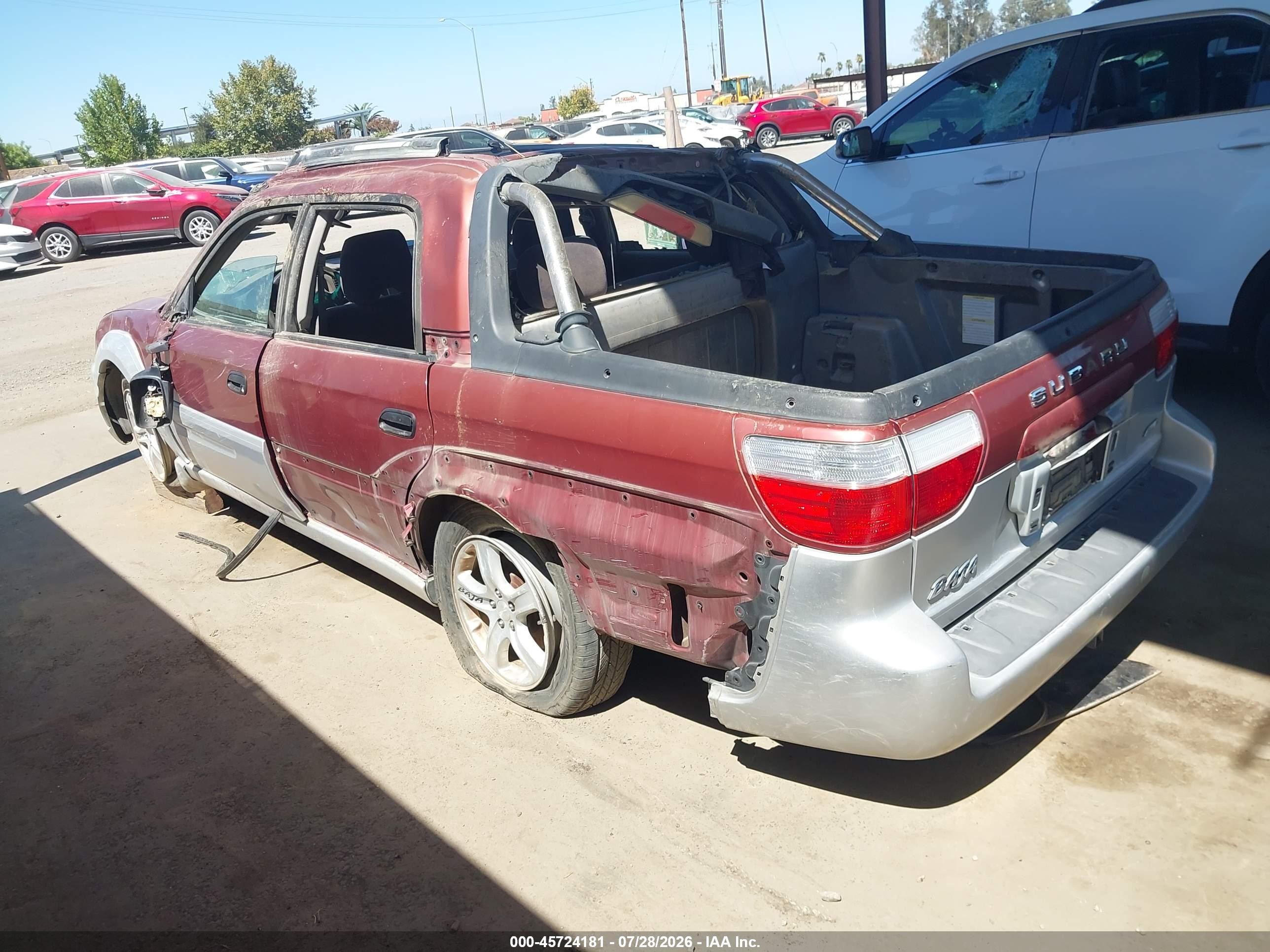 2003 Subaru Baja Sport Maroon vin: 4S4BT62C137114283